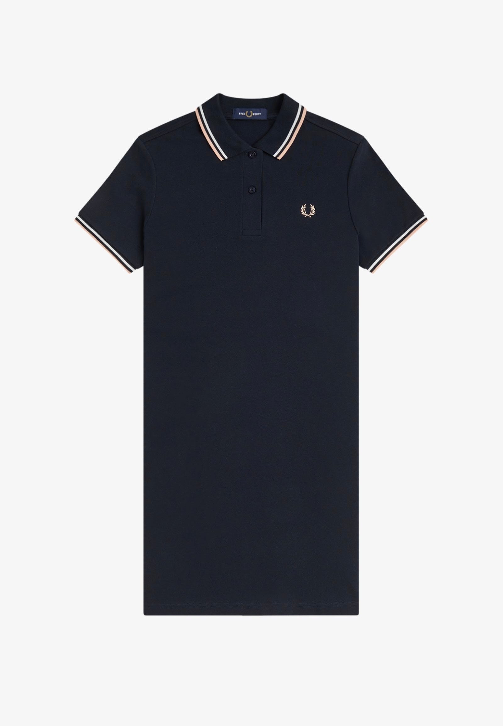 Fred Perry - Twin Tipped Fred Perry Navy/Snow White/Peach - Dress | Women-Image