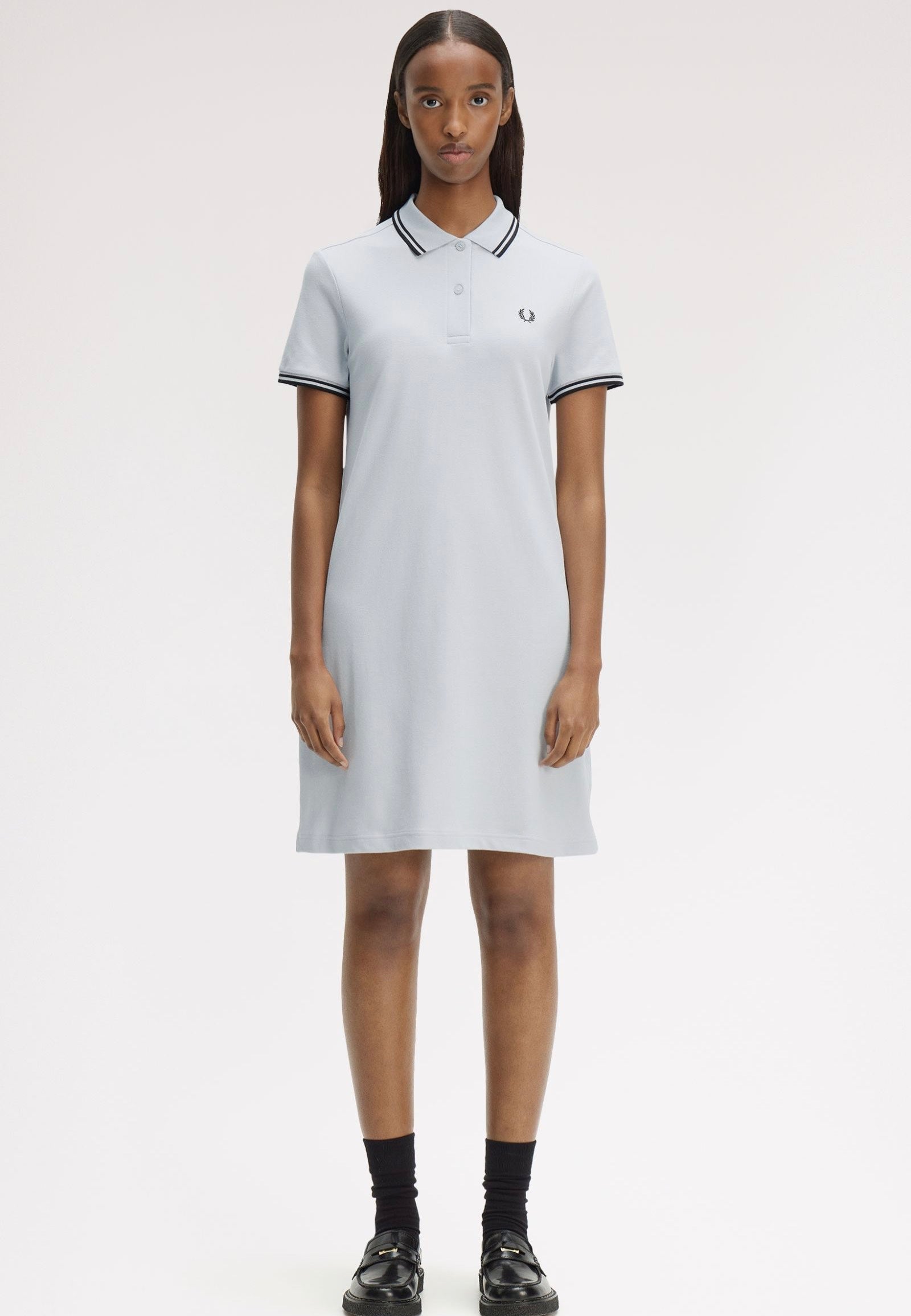 Fred Perry - Twin Tipped Fred Perry Dusky Blue /Black/Black - Dress | Women-Image