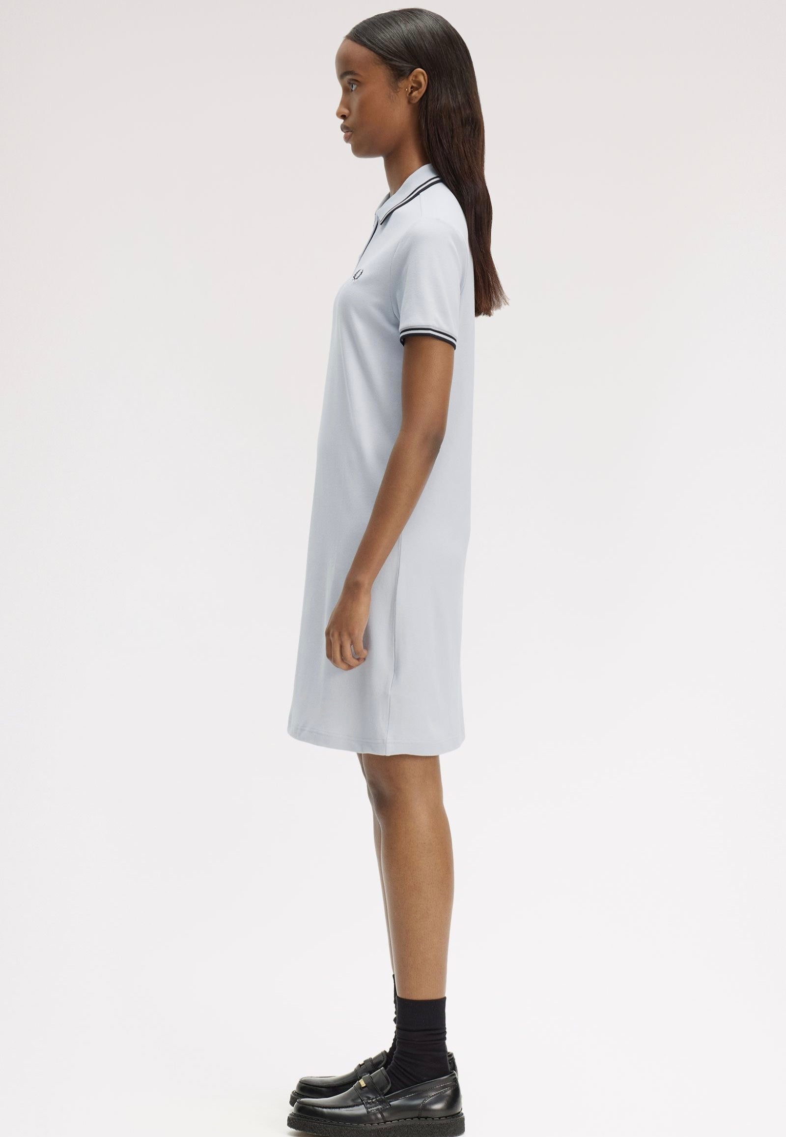 Fred Perry - Twin Tipped Fred Perry Dusky Blue /Black/Black - Dress | Women-Image