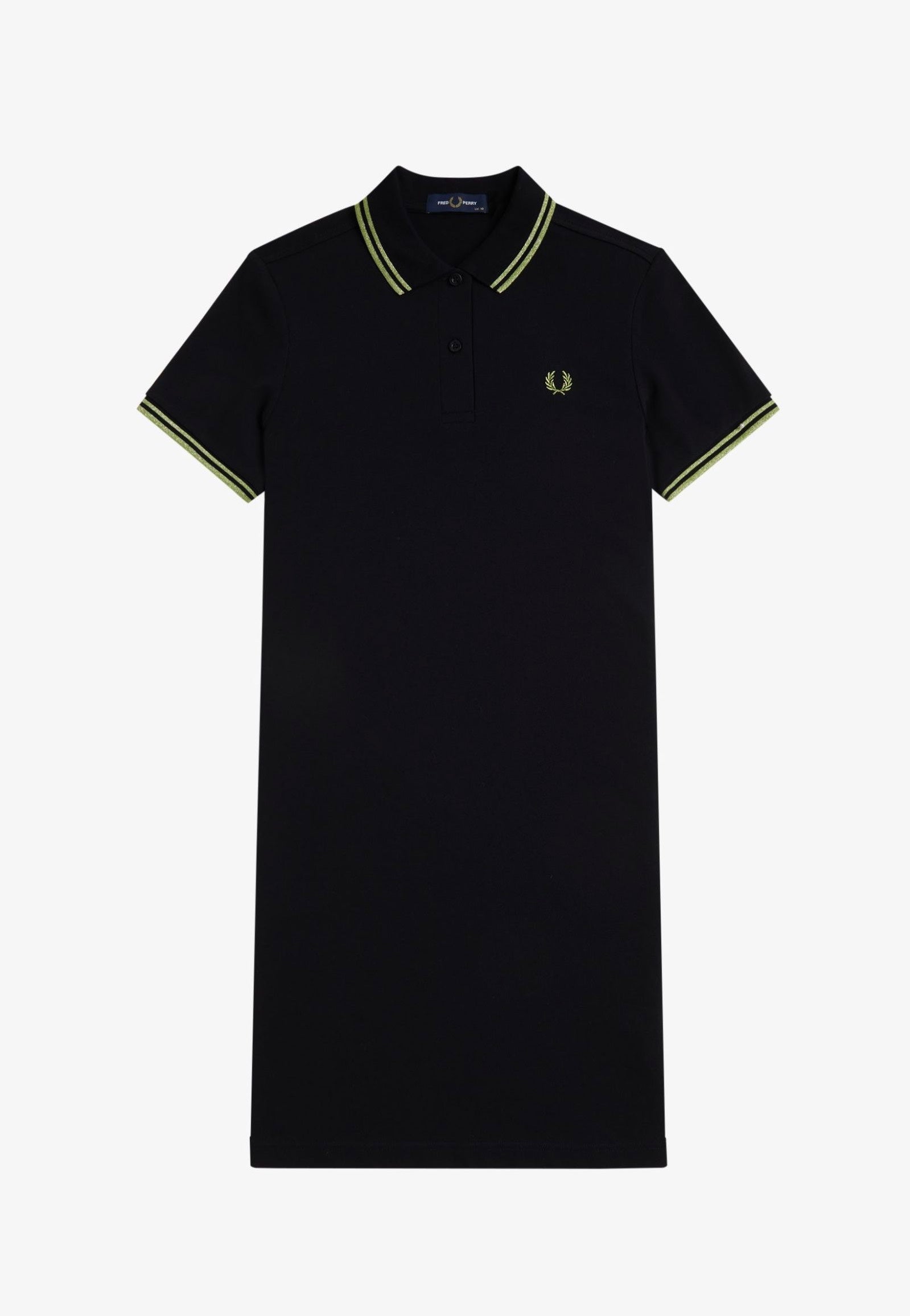 Fred Perry - Twin Tipped Fred Perry Black/Metallic Tennis Ball Yellow - Dress | Women-Image