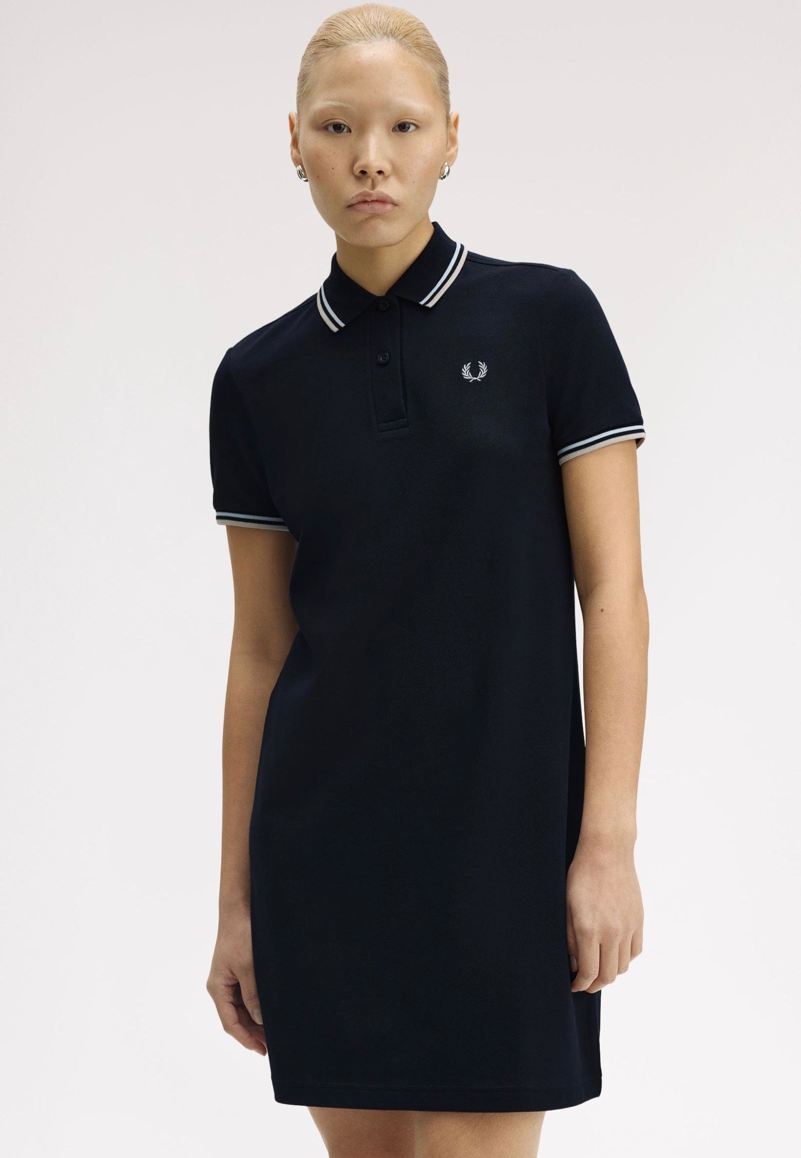 Fred Perry - Twin Tipped Navy/Light Ice/Warm Oatmeal - Dress | Women-Image
