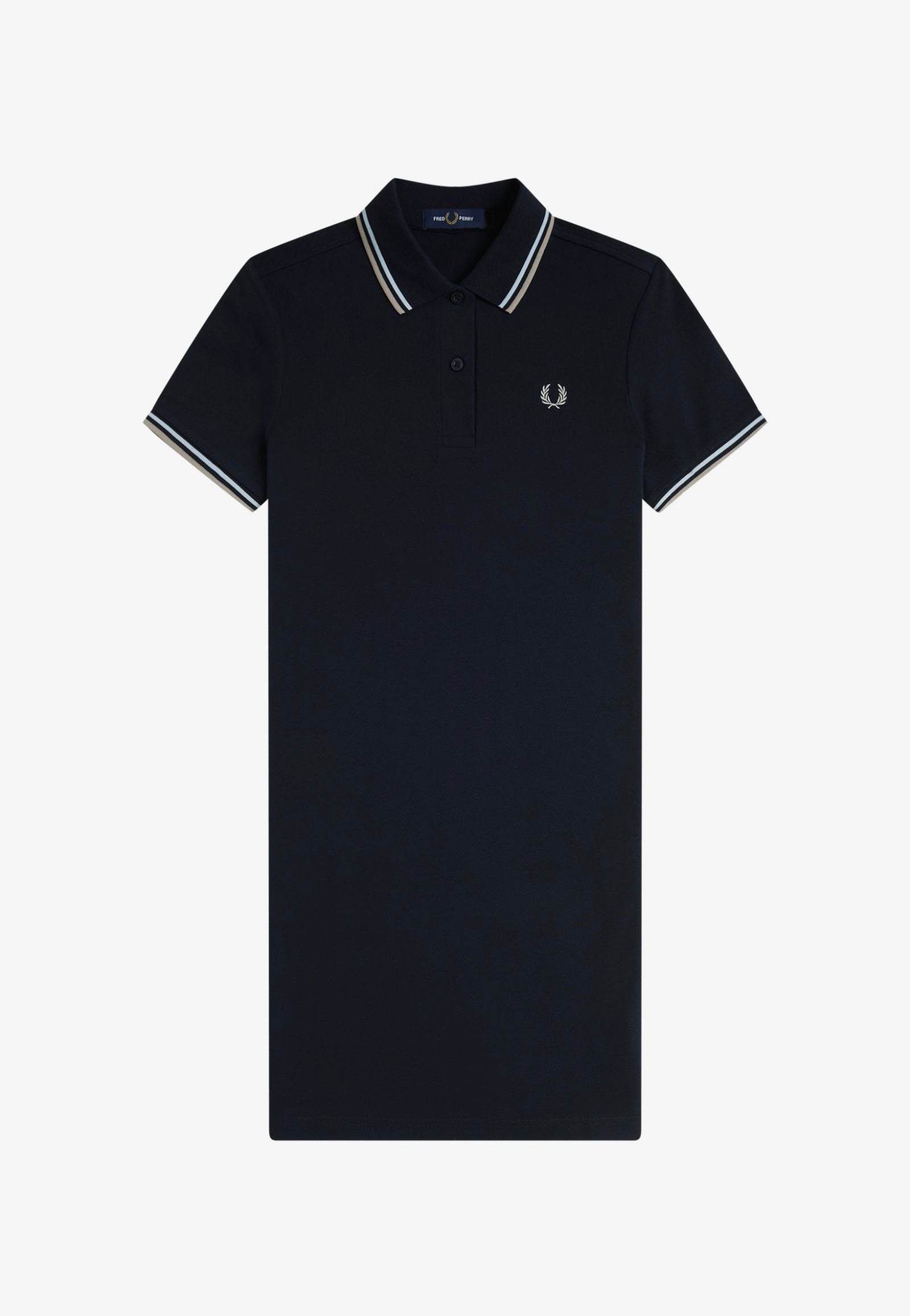 Fred Perry - Twin Tipped Navy/Light Ice/Warm Oatmeal - Dress | Women-Image