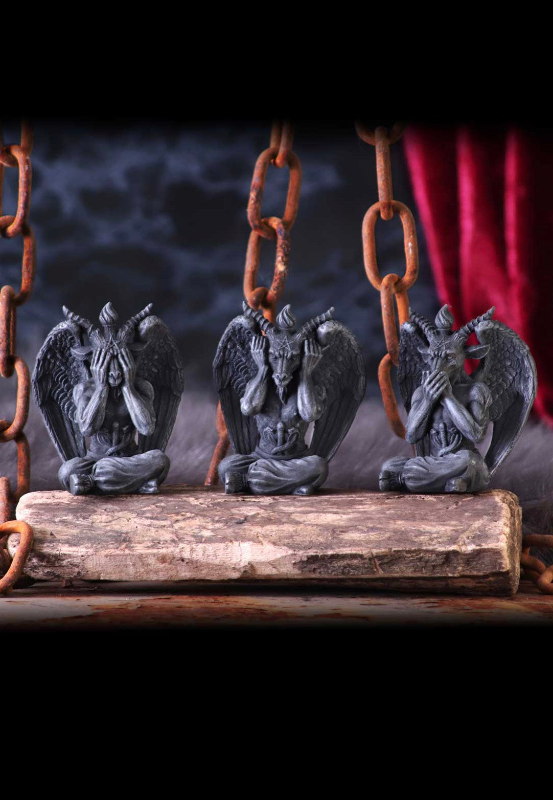 Nemesis Now - Three Wise Baphomet - Figures | Neutral-Image