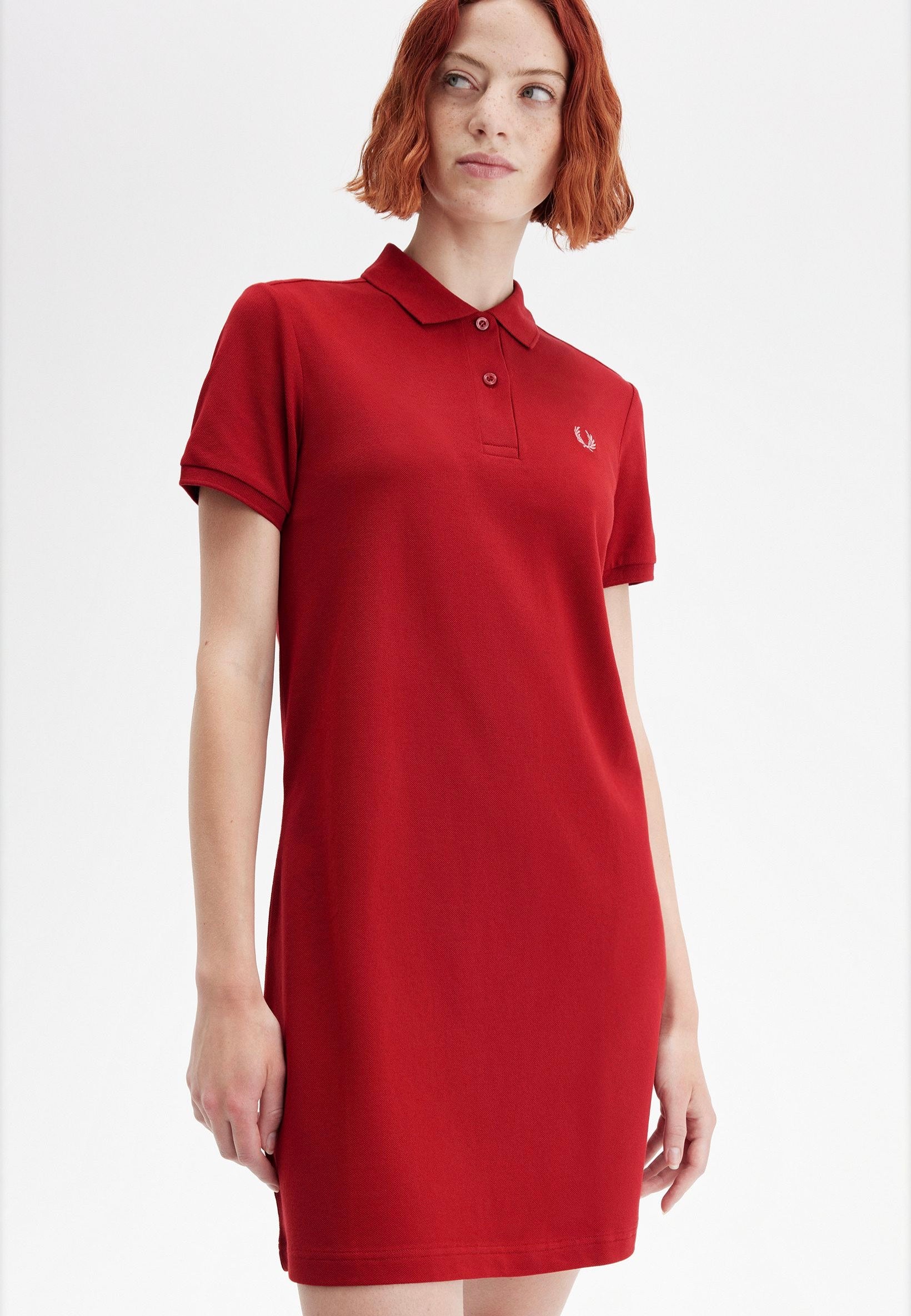 Fred Perry - The Fred Perry Burnt Red/Putty Pink - Dress | Women-Image