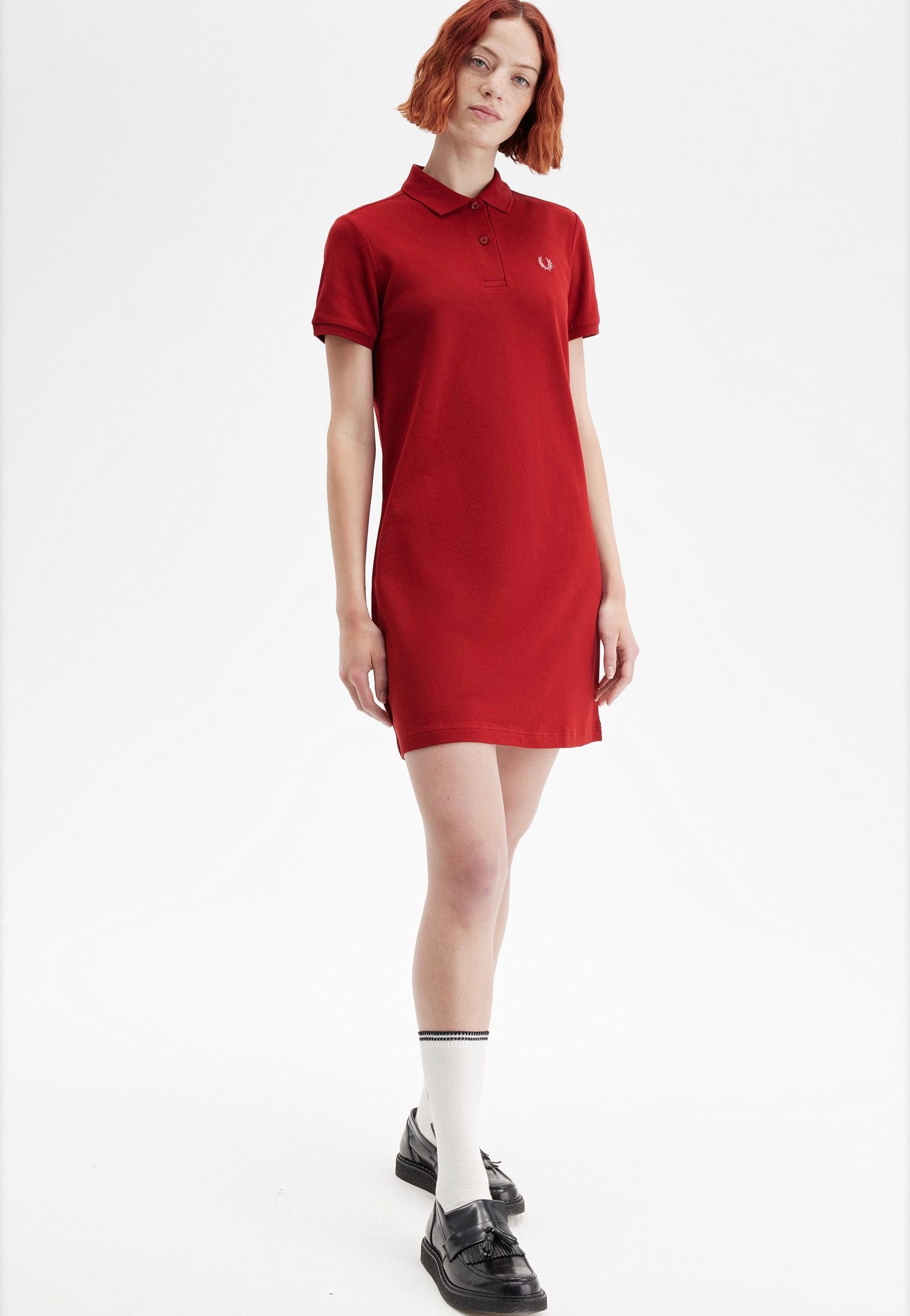 Fred Perry - The Fred Perry Burnt Red/Putty Pink - Dress | Women-Image