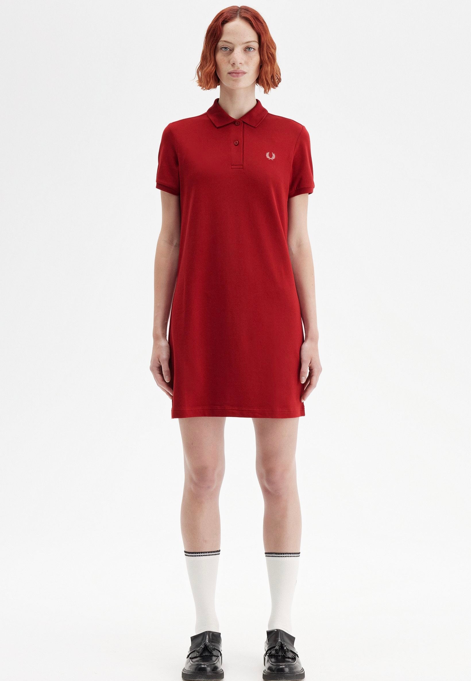 Fred Perry - The Fred Perry Burnt Red/Putty Pink - Dress | Women-Image