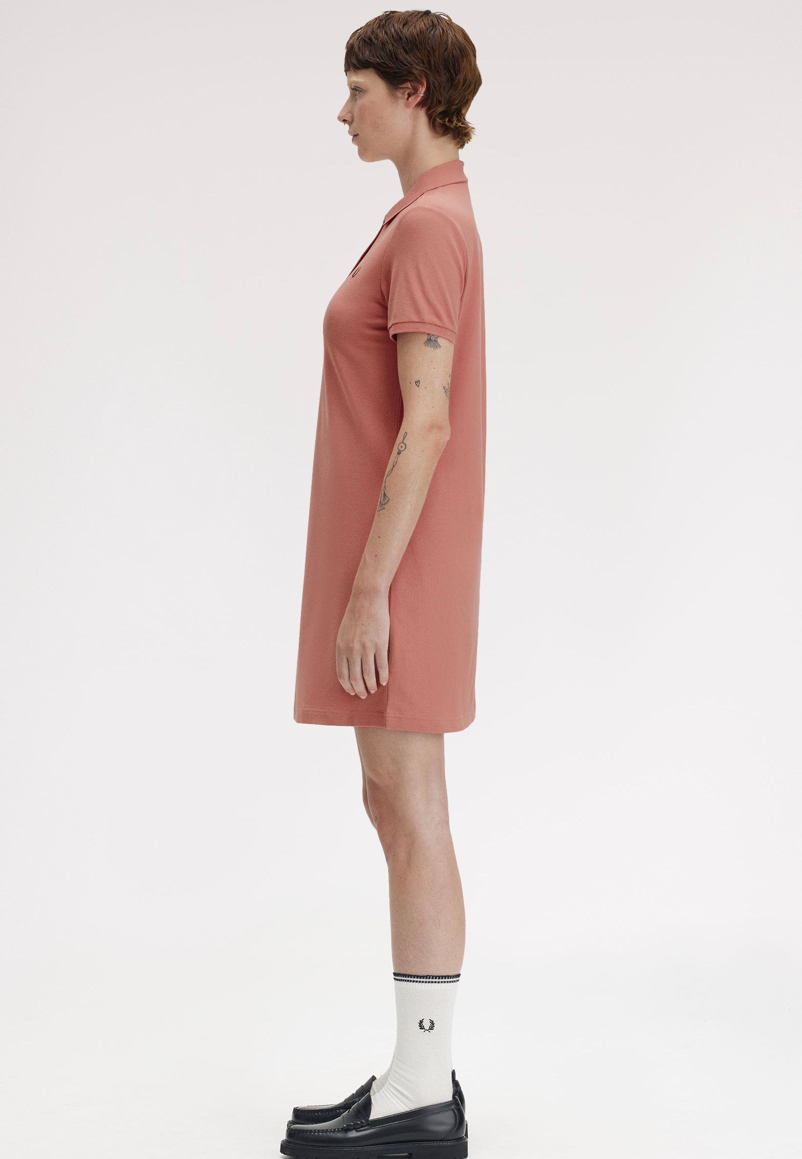 Fred Perry - The Fred Perry Putty Pink/Black - Dress | Women-Image