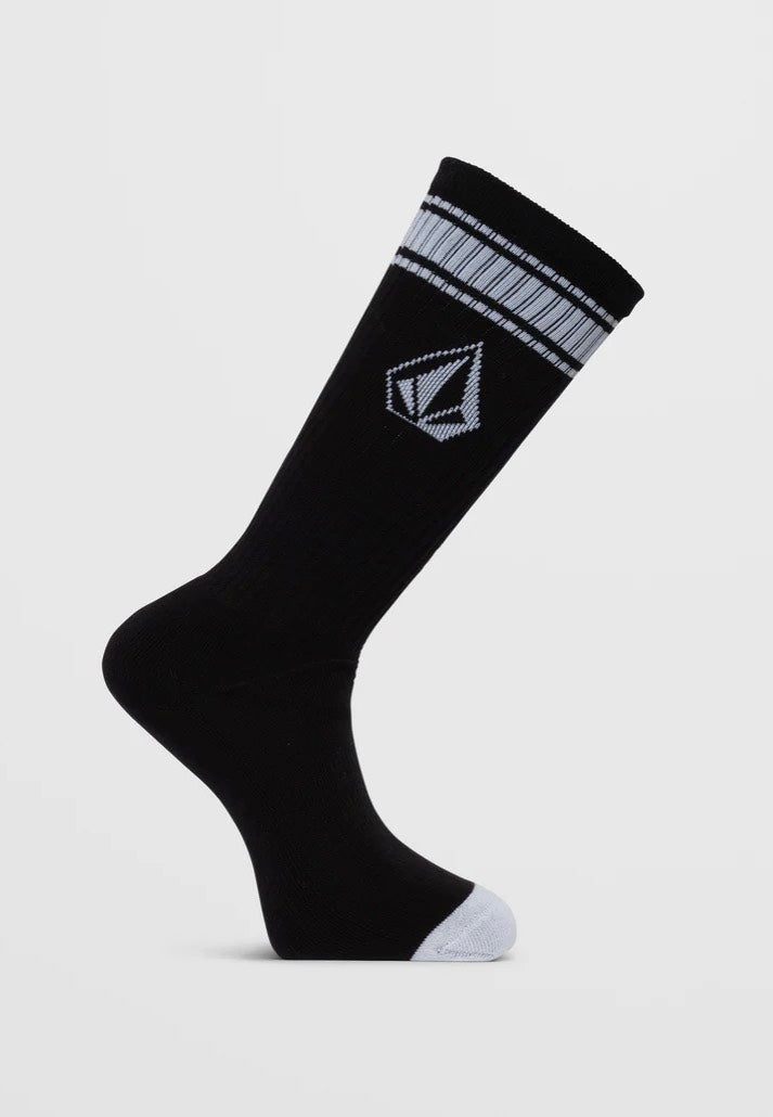 Volcom - High Stripe Black - Socks | Neutral-Image