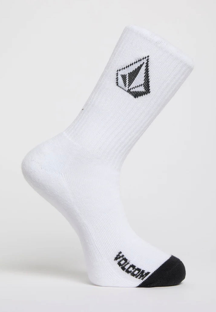 Volcom - Full Stone Pack Of 3 Multi - Socks | Neutral-Image