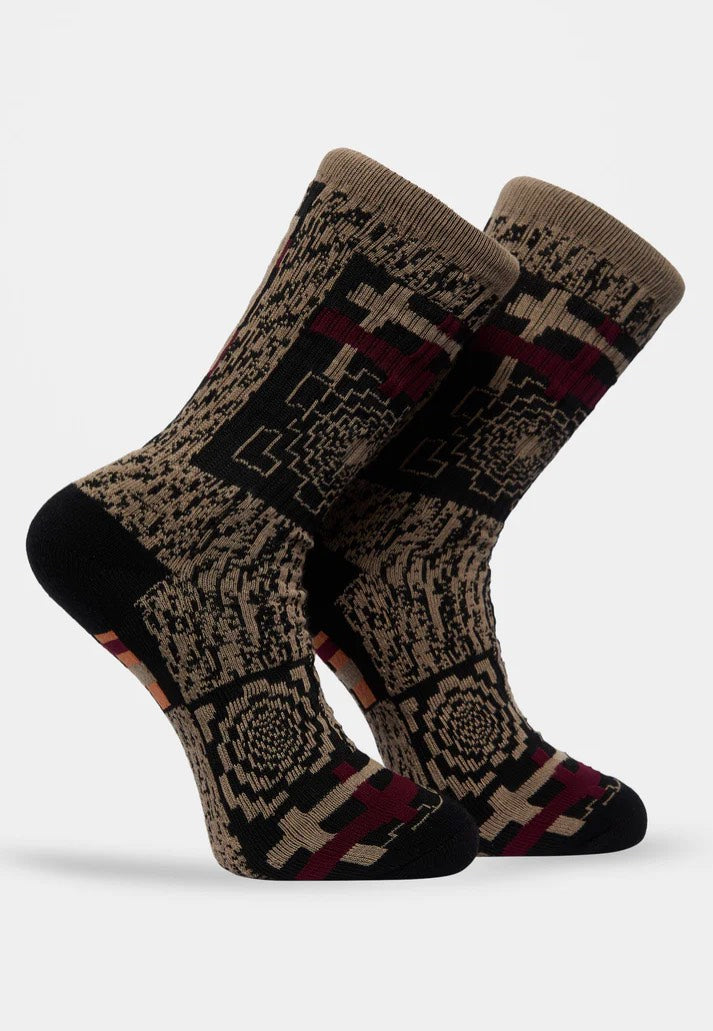 Volcom - Printa Stoney Pack Of 3 Multi - Socks | Neutral-Image