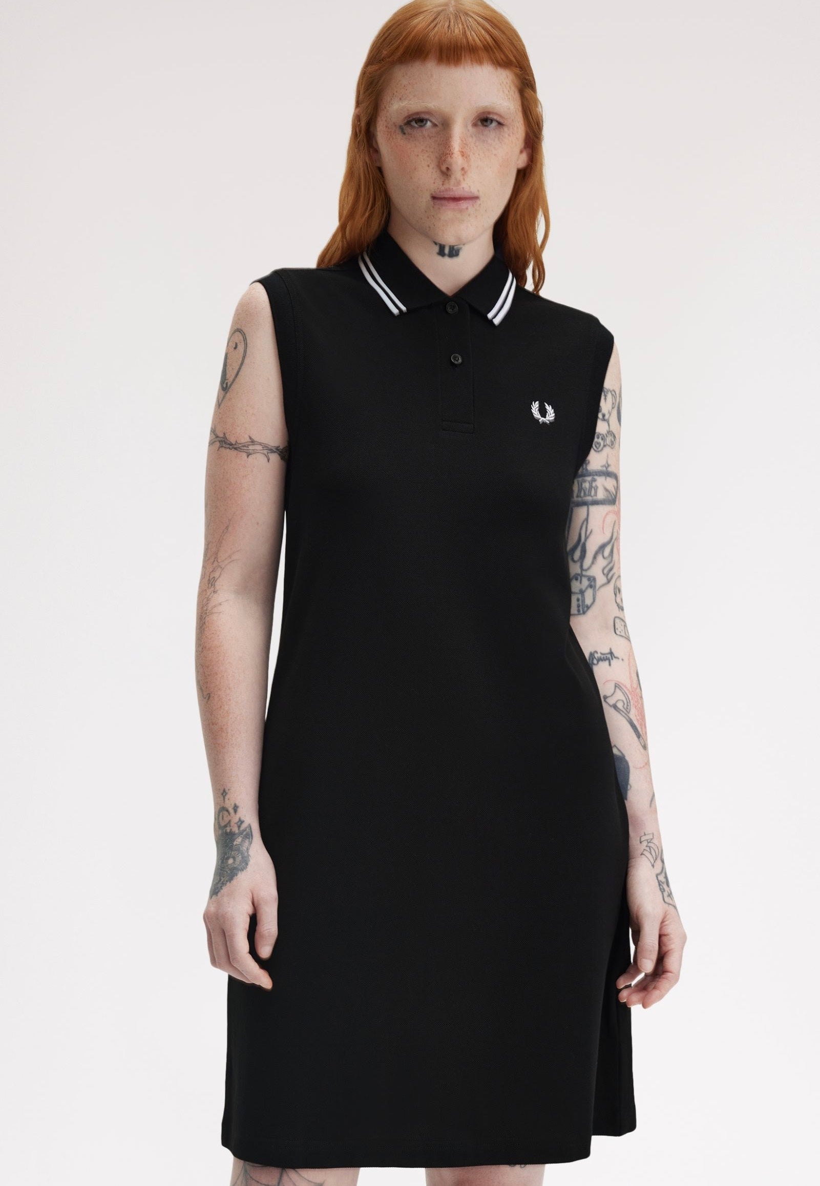Fred Perry - The Sleeveless FP Black - Dress | Women-Image