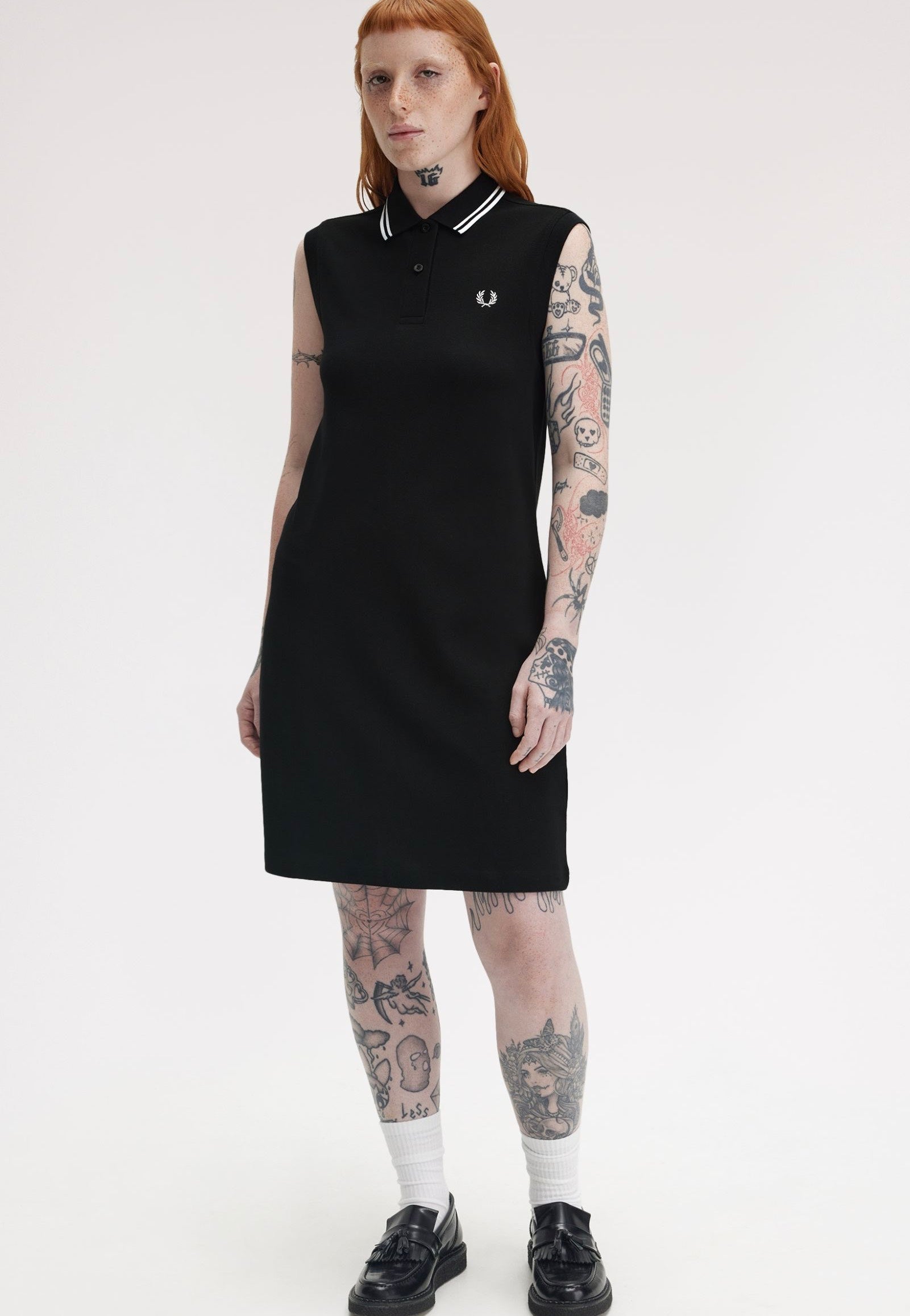 Fred Perry - The Sleeveless FP Black - Dress | Women-Image