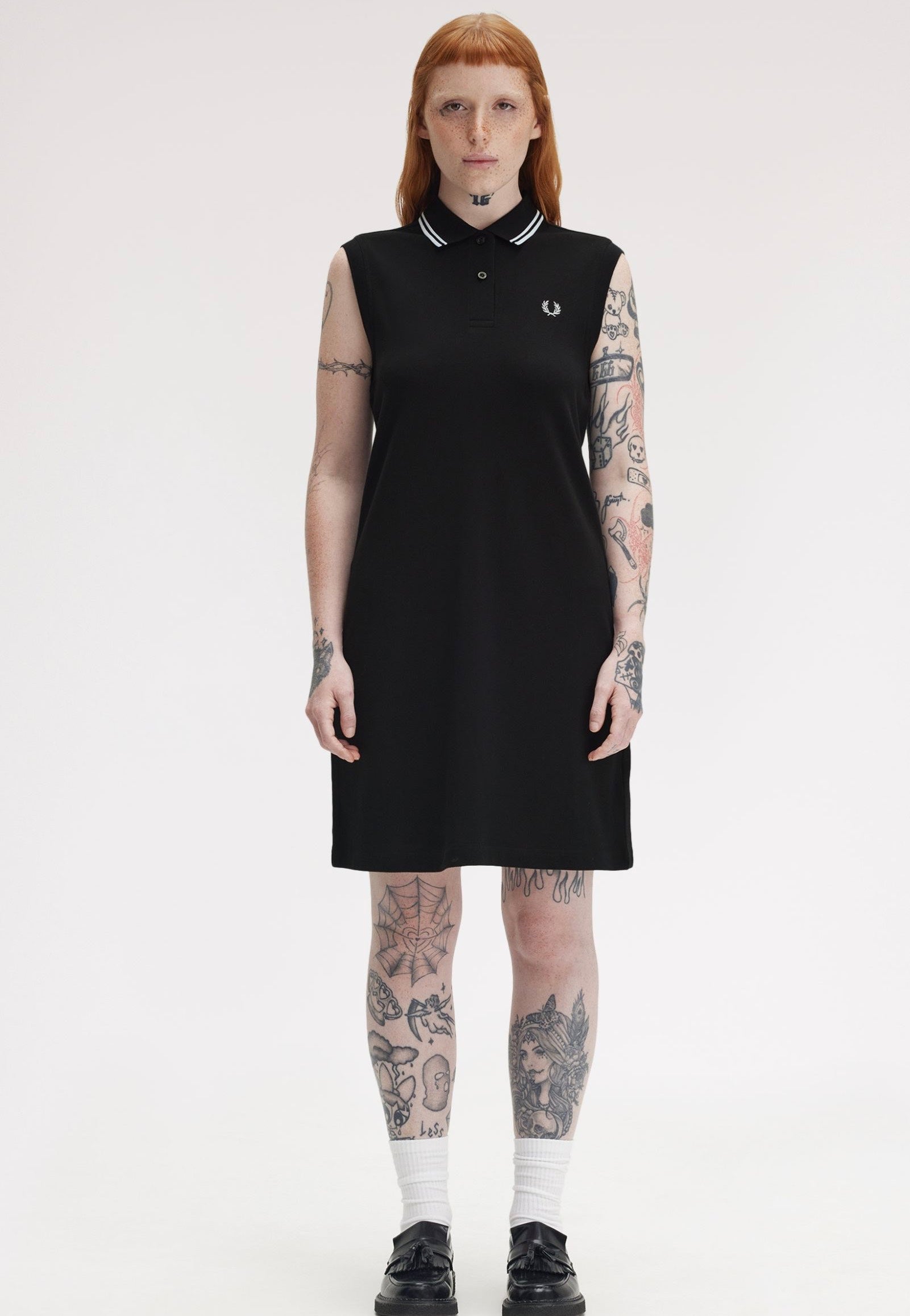 Fred Perry - The Sleeveless FP Black - Dress | Women-Image