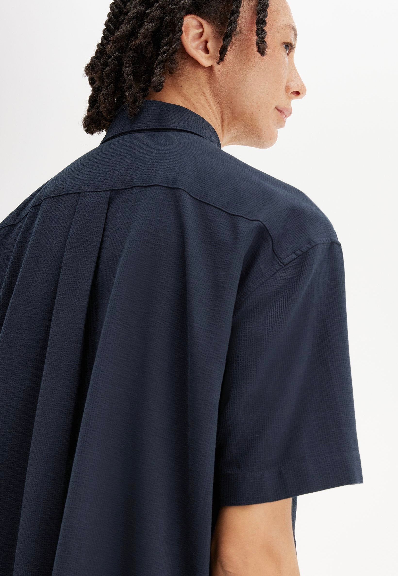 Fred Perry - Seersucker Navy - Dress | Women-Image