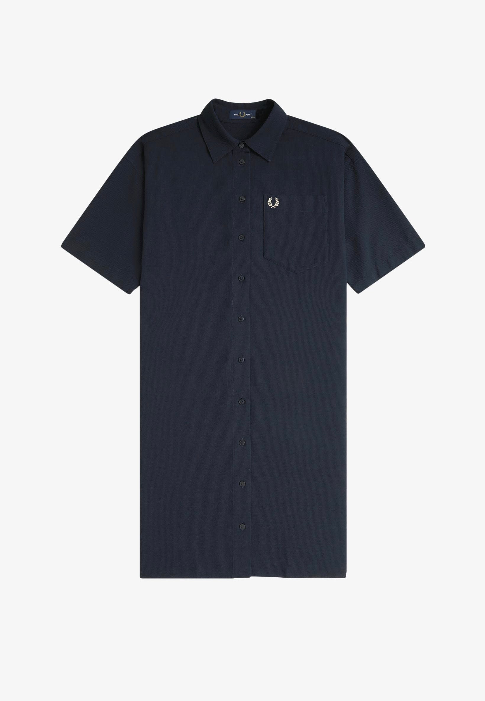 Fred Perry - Seersucker Navy - Dress | Women-Image