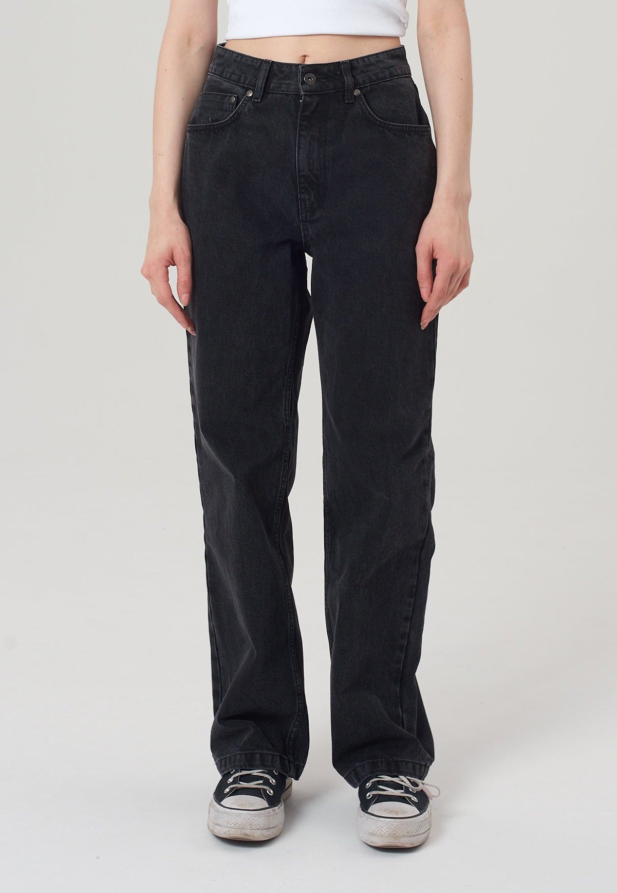 The Ragged Priest - Dad Charcoal - Jeans | Women-Image