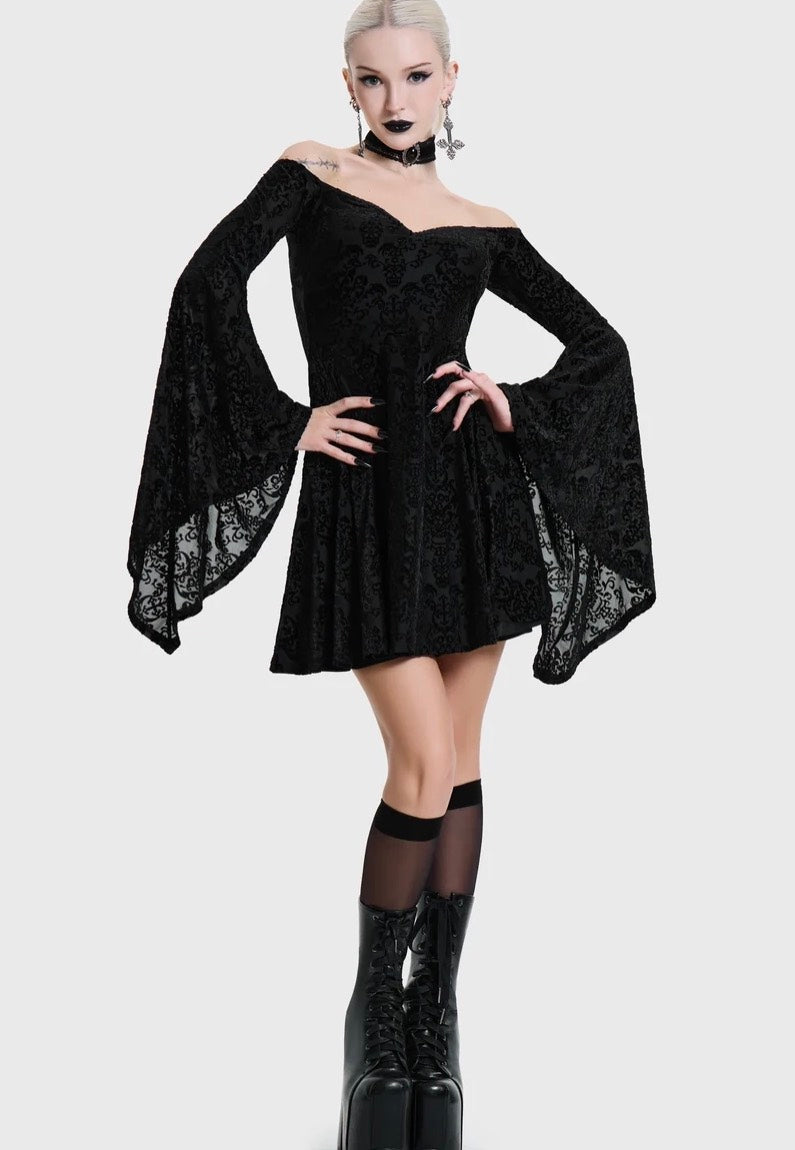 Killstar Daemon's Curse Mini Black Kleid | Women-Image