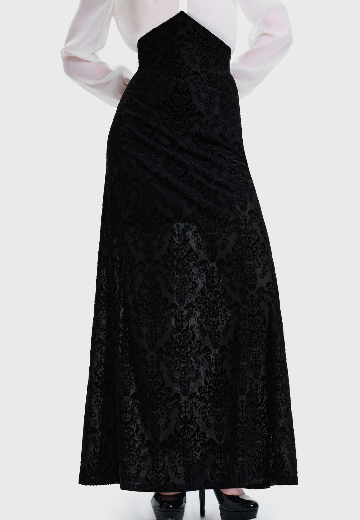Killstar Daemon's Curse Maxi Black Gonna | Women-Image