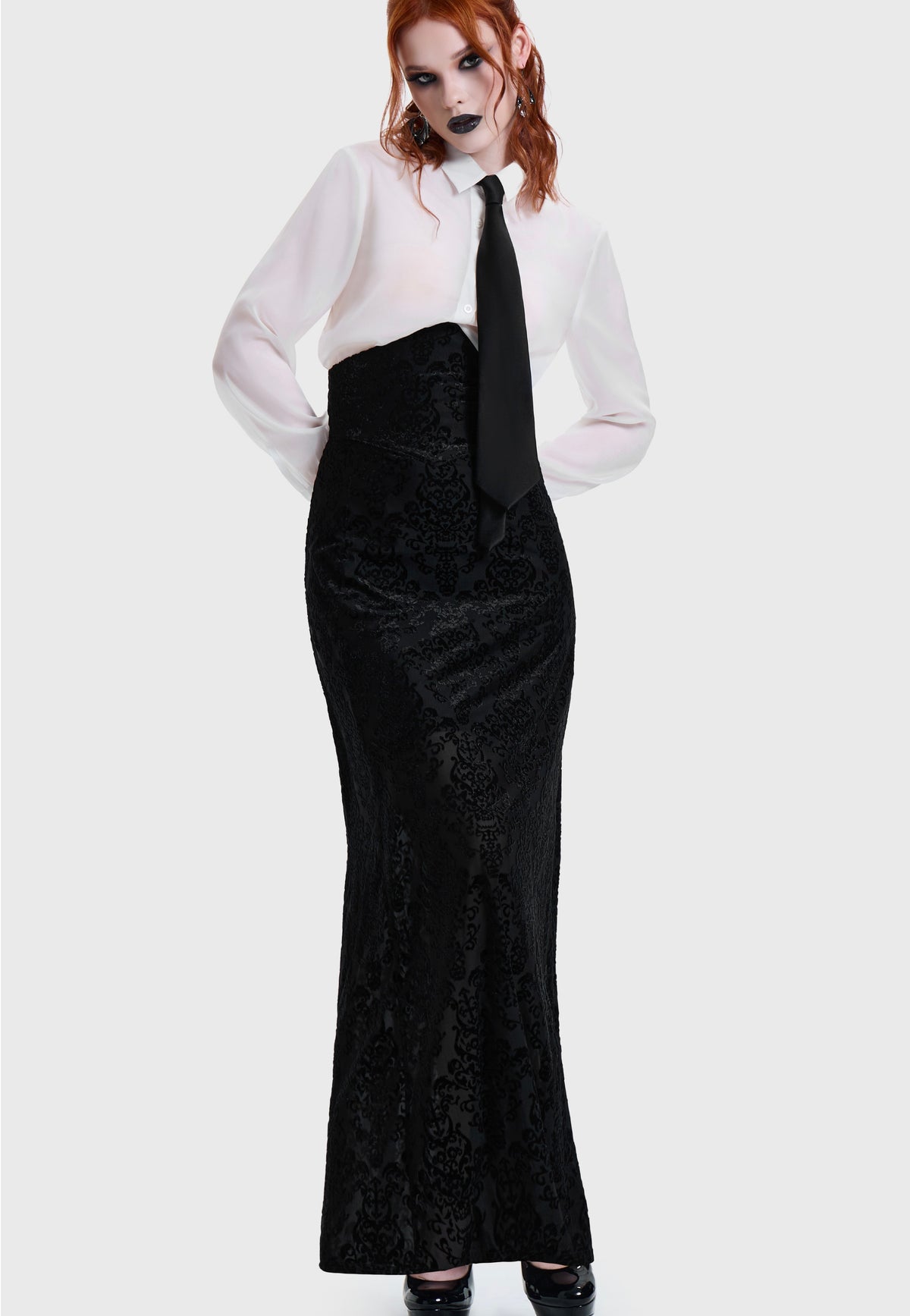 Killstar Daemon's Curse Maxi Black Gonna | Women-Image