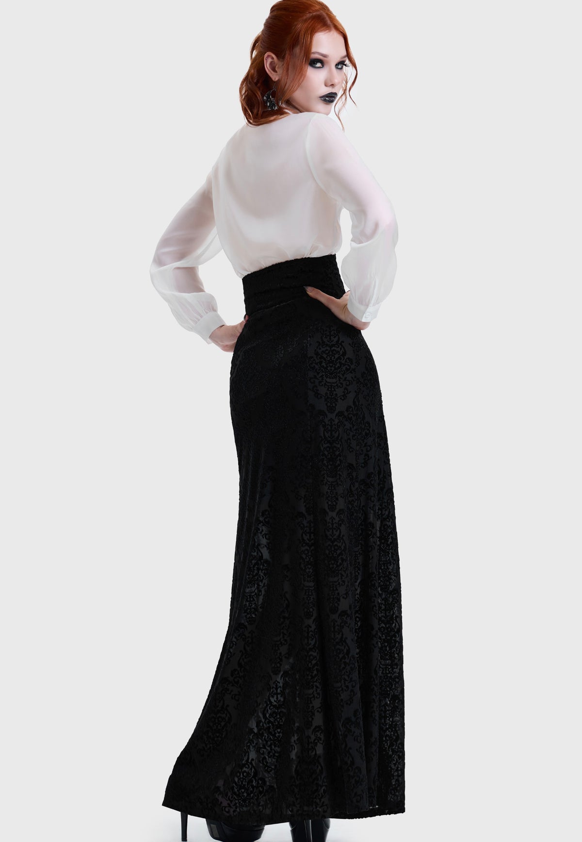 Killstar Daemon's Curse Maxi Black Gonna | Women-Image