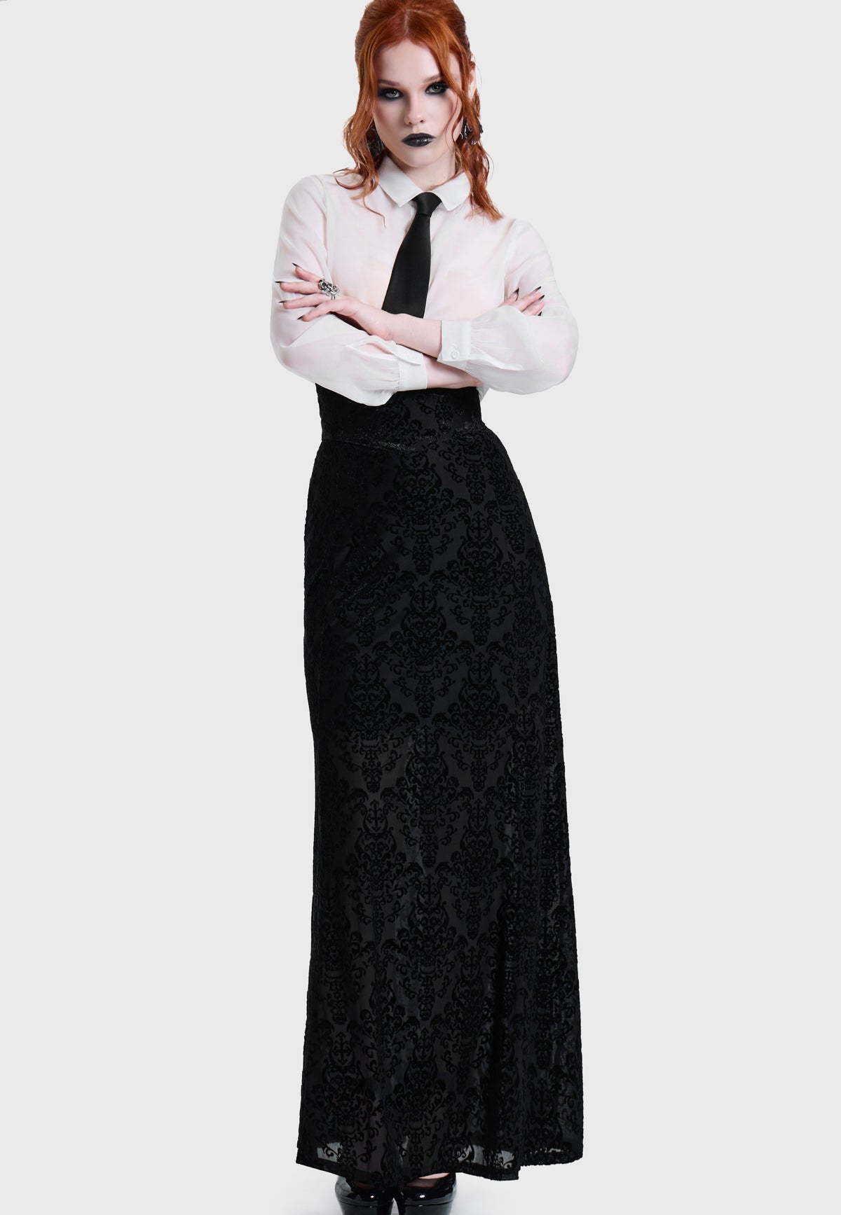 Killstar Daemon's Curse Maxi Black Gonna | Women-Image