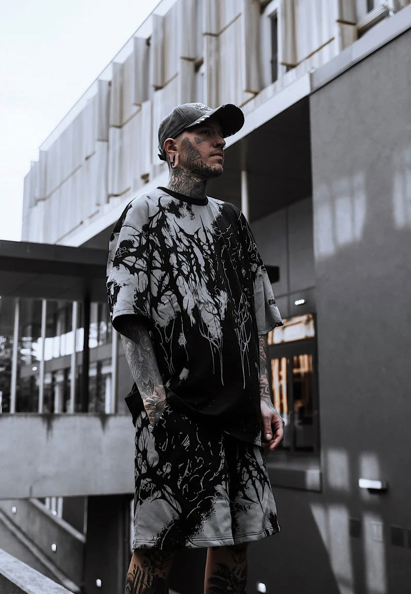 Stay Cold Apparel Daggerwave Oversized Grey Dye - T-Shirt | Impericon