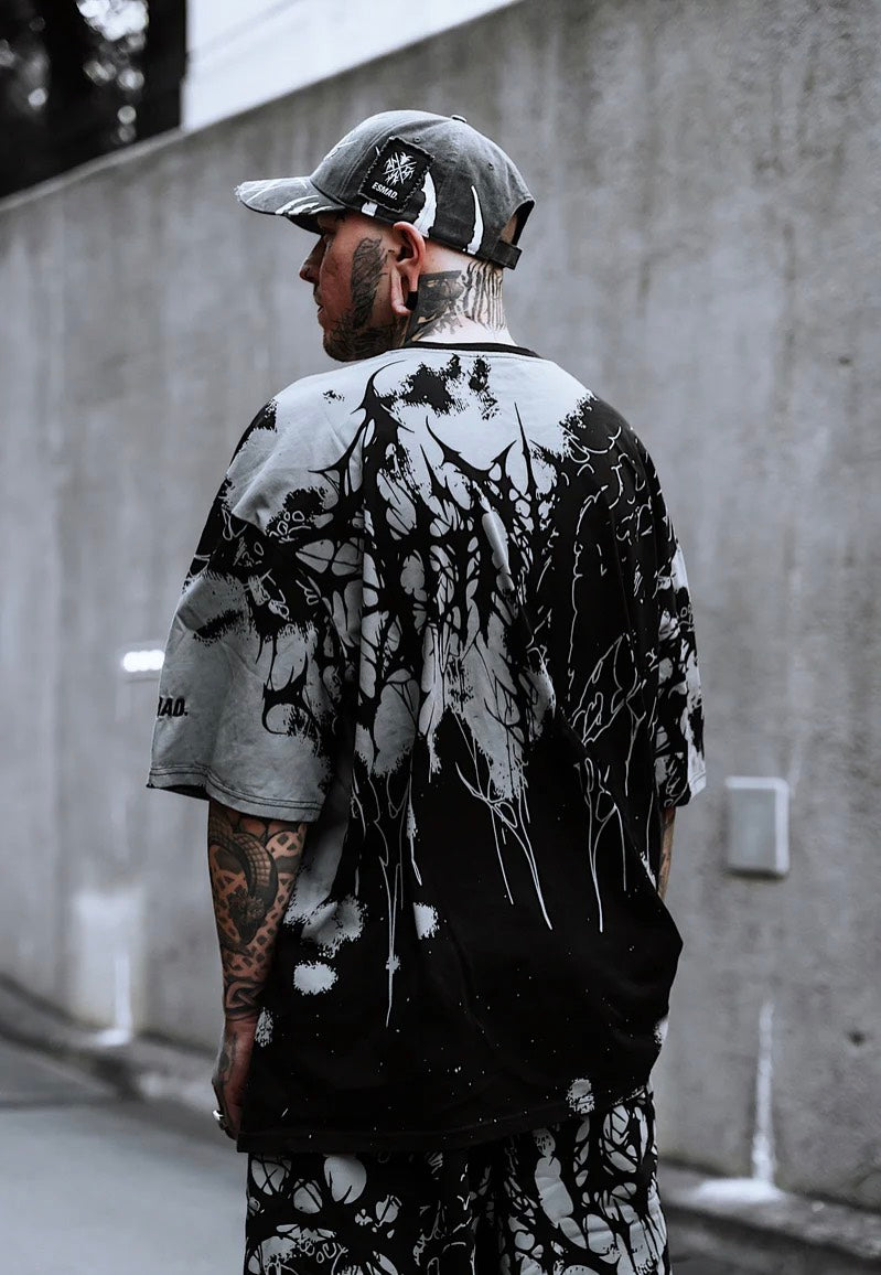 Stay Cold Apparel - Daggerwave Oversized Grey Dye - T-Shirt | Men-Image
