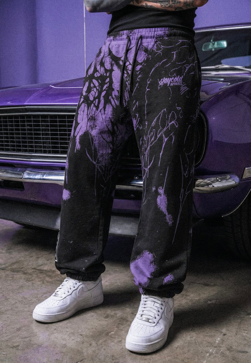 Stay Cold Apparel - Daggerwave Purple - Sweat Pants | Men-Image