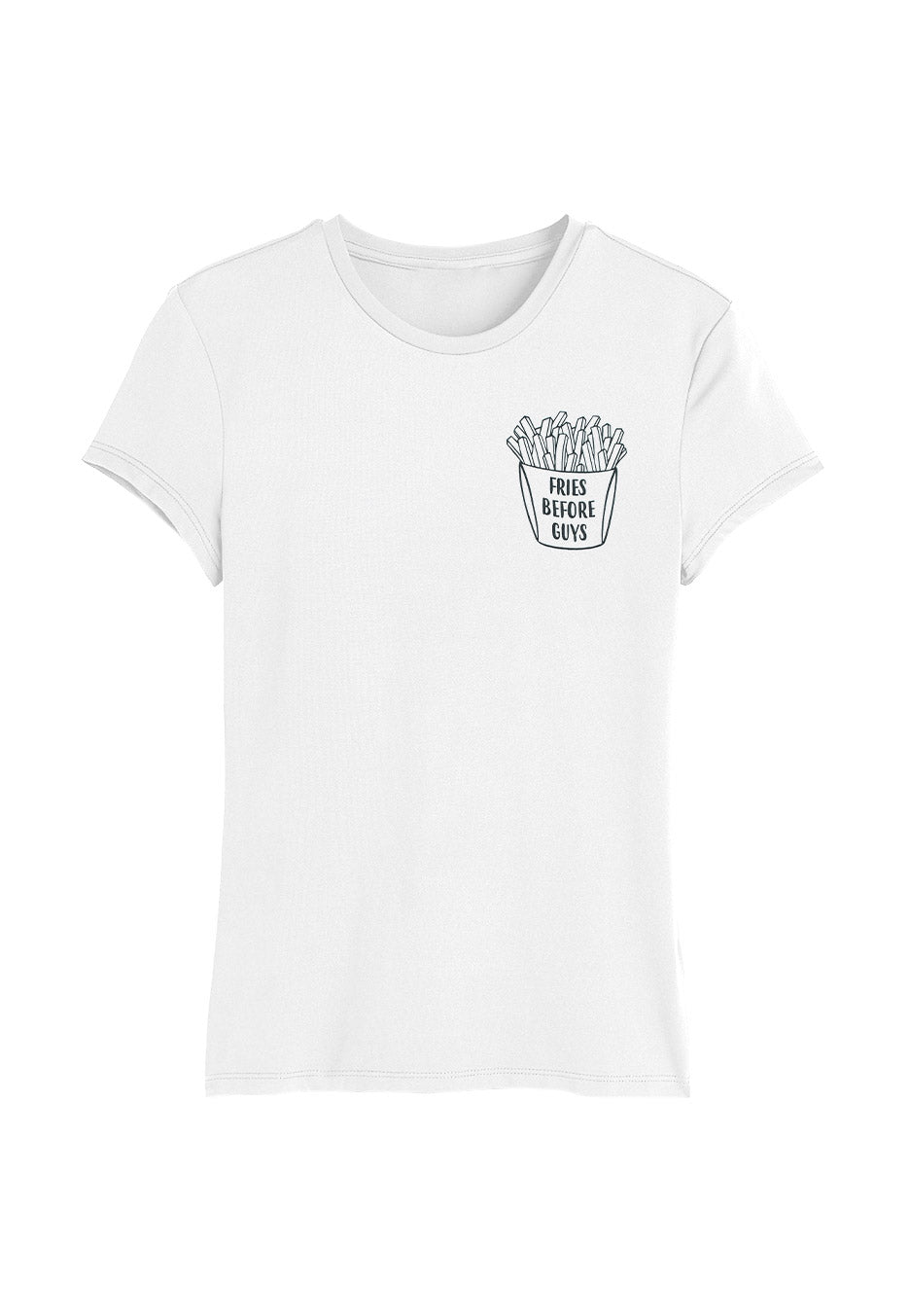 Dancitee - Fries Before Guys Pocket White - Girly | Neutral-Image