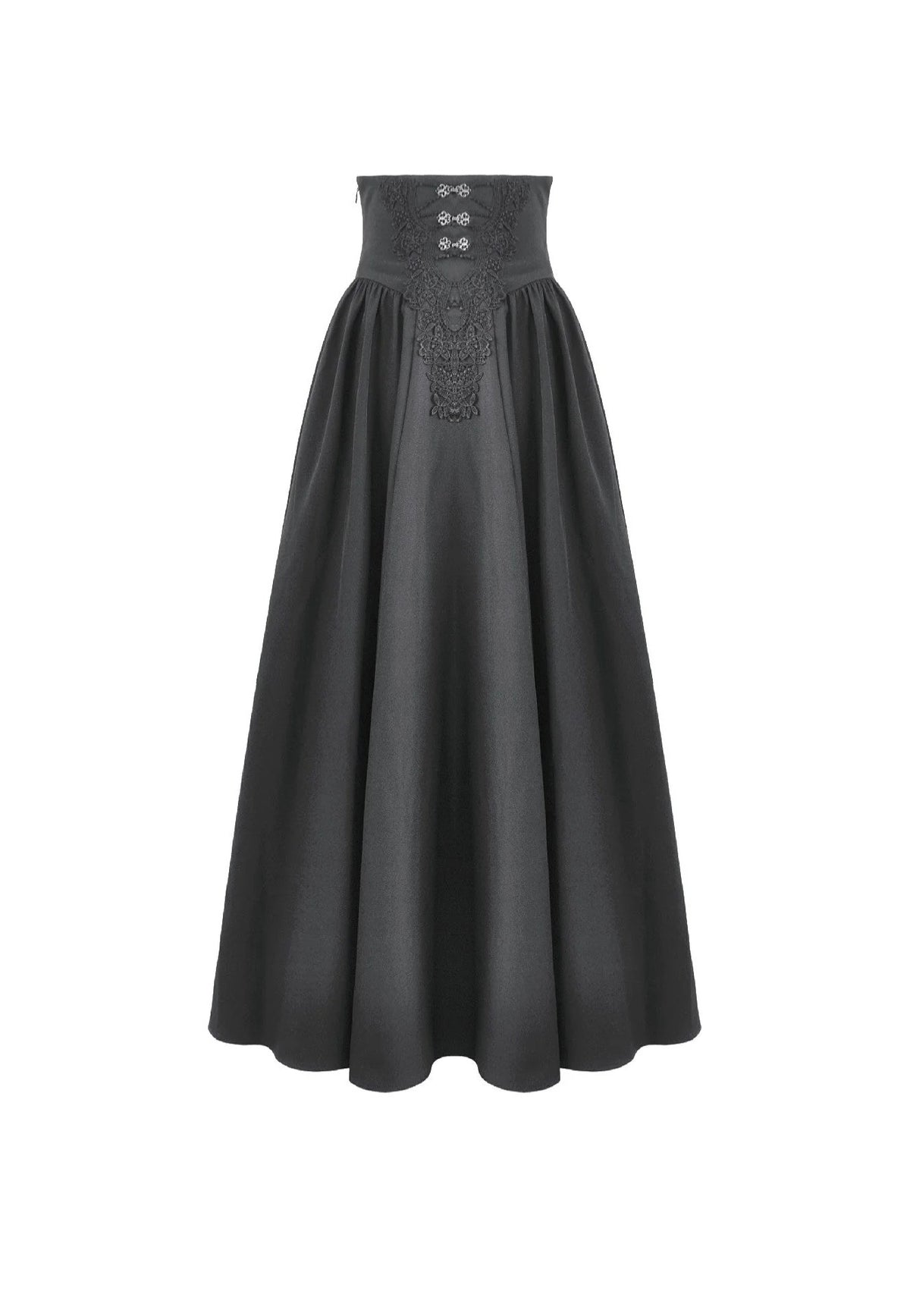 Dark In Love Gothic High Waist Hollow Embroidery Sukně | Women-Image