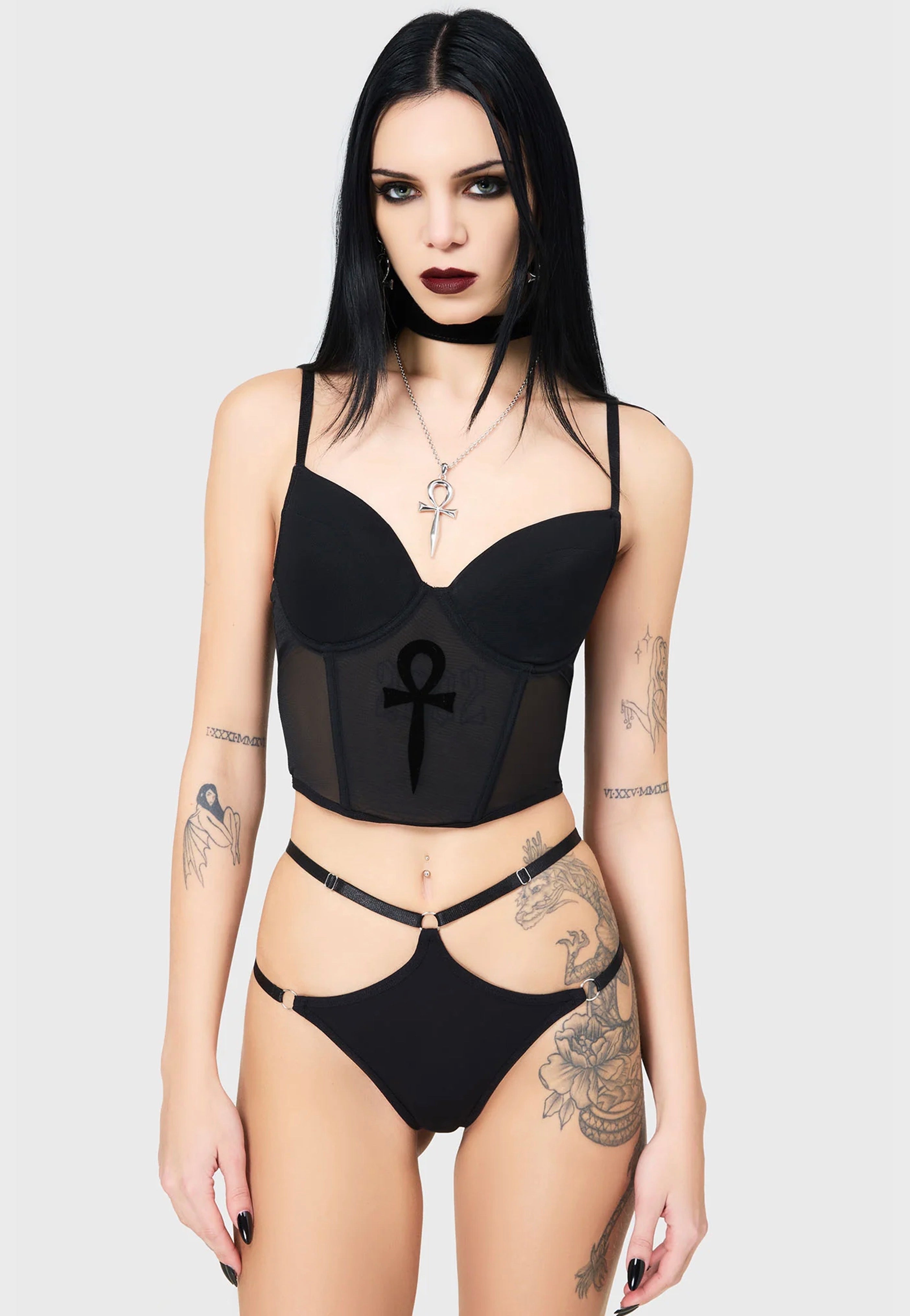 Killstar - Dark Eternity Black - Bra | Women-Image