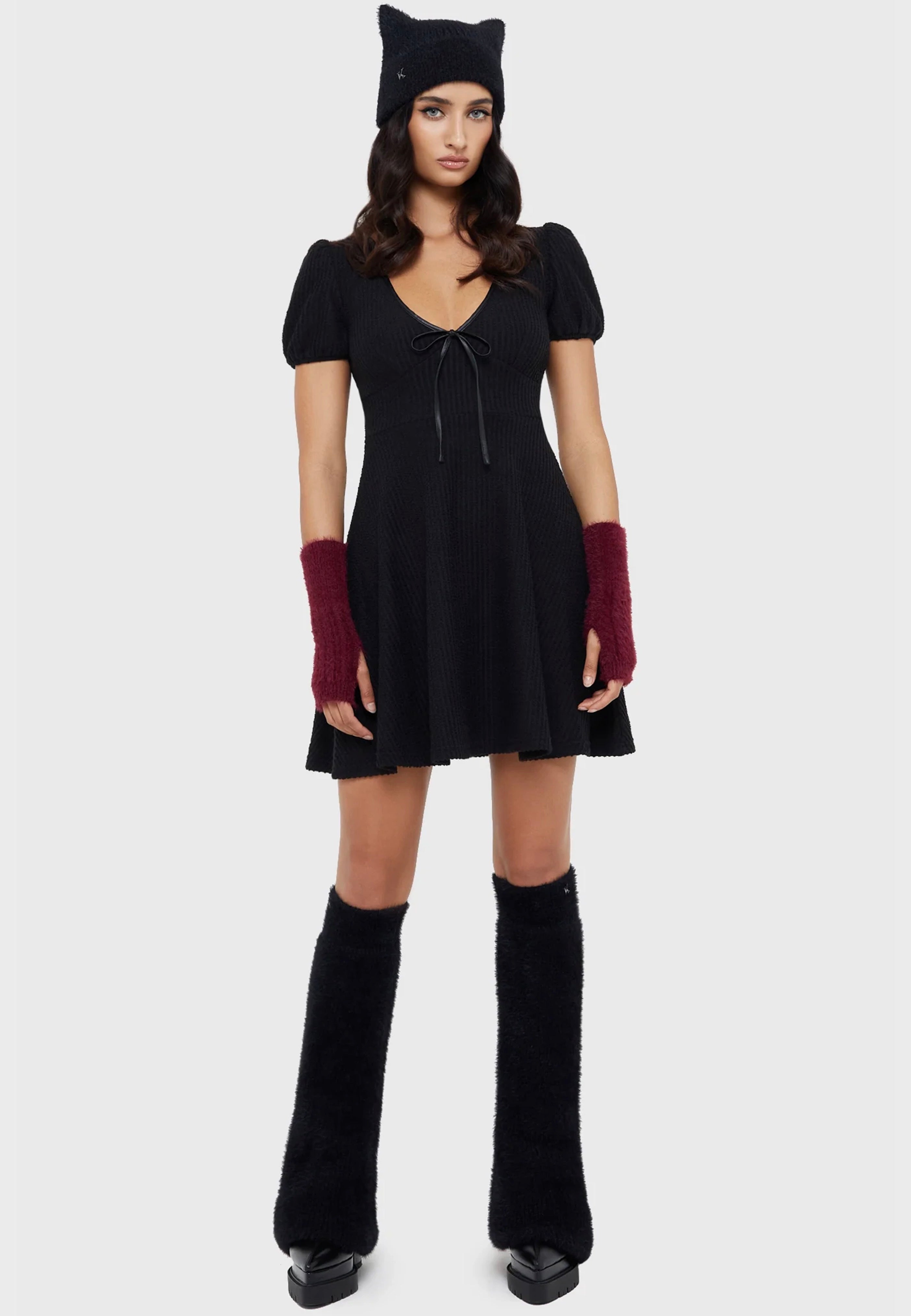 Killstar - Dark Night Black - Leg Warmers | Neutral-Image