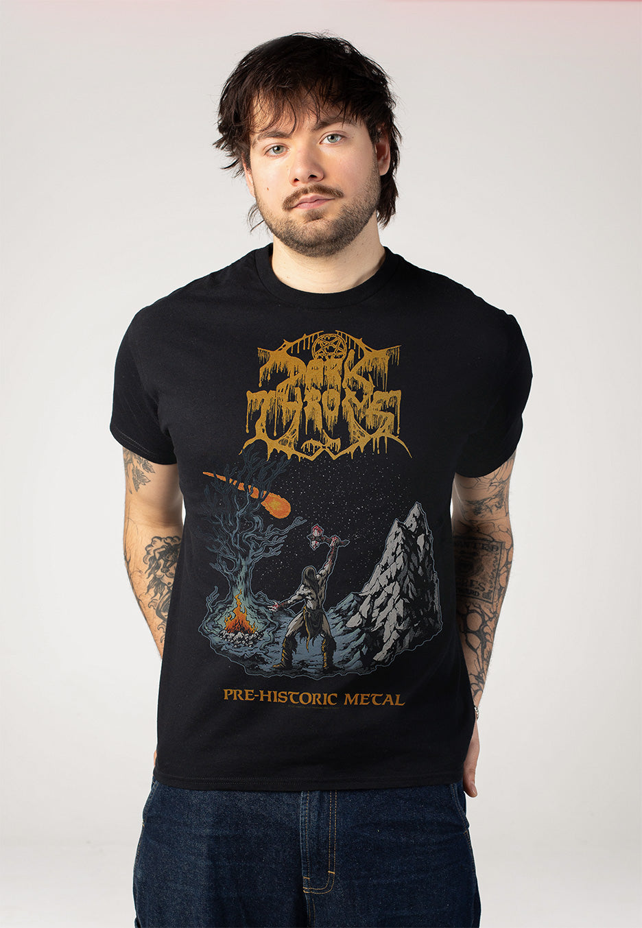 Darkthrone Pre-Historic Metal Alternate Tričko | Men-Image