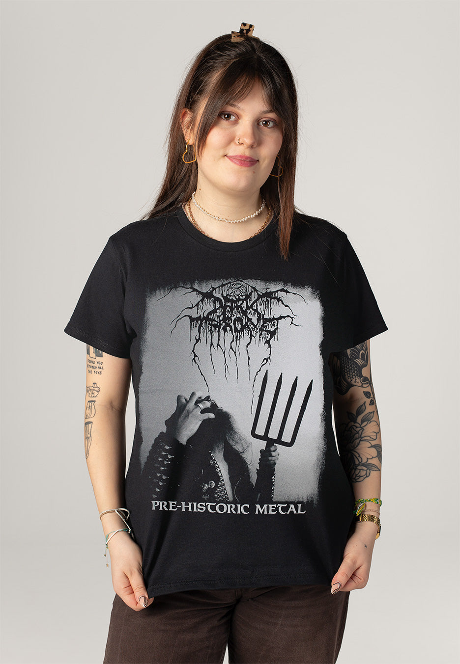 Darkthrone Pre-Historic Metal T-Shirt | Women-Image