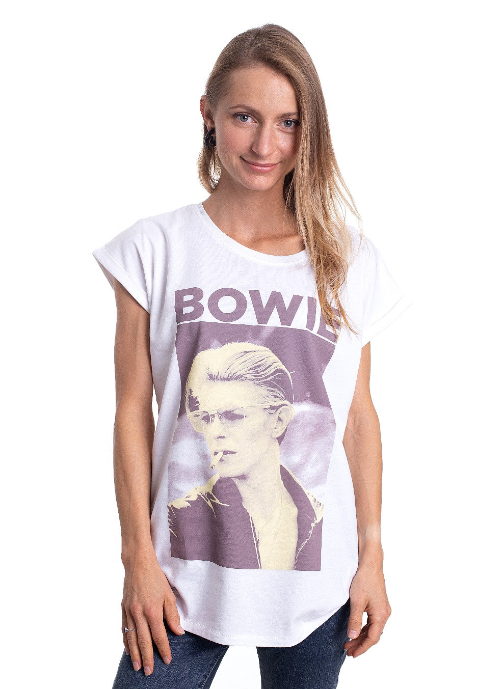 David Bowie - Bowie White - Girly | Women-Image
