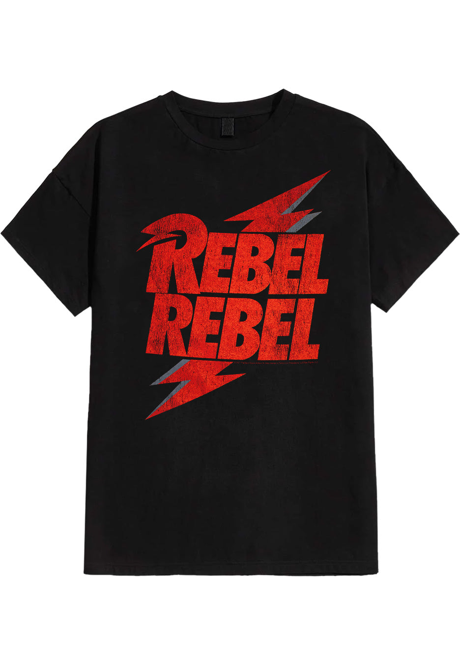 T-shirt Homme David Bowie Rebel Rebel Avec Flash - 100% Coton, Coupe Classique, 153 G/m² - Spreadshirt - 1
