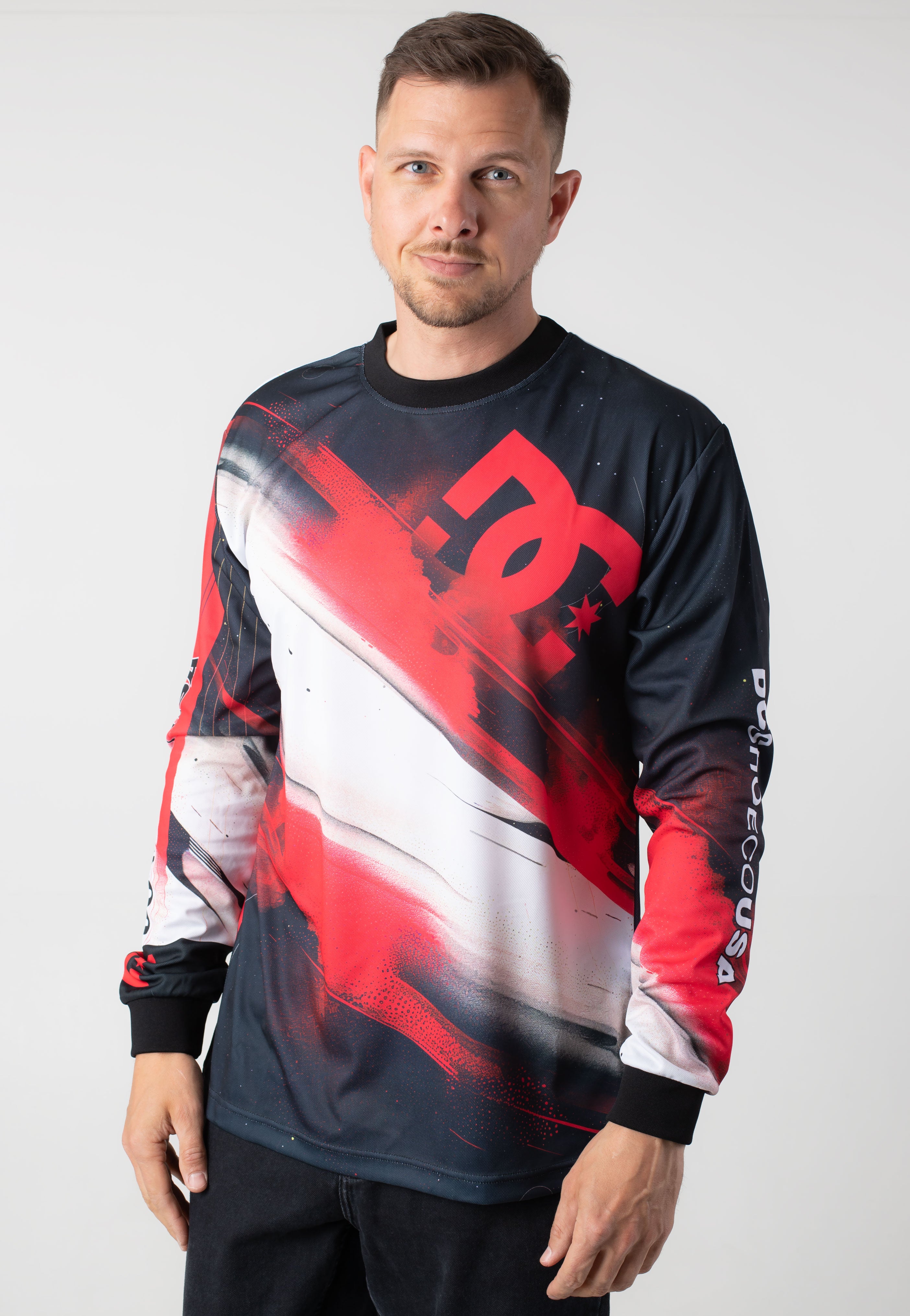 DC - Burnout Racing Red - Longsleeve | Men-Image