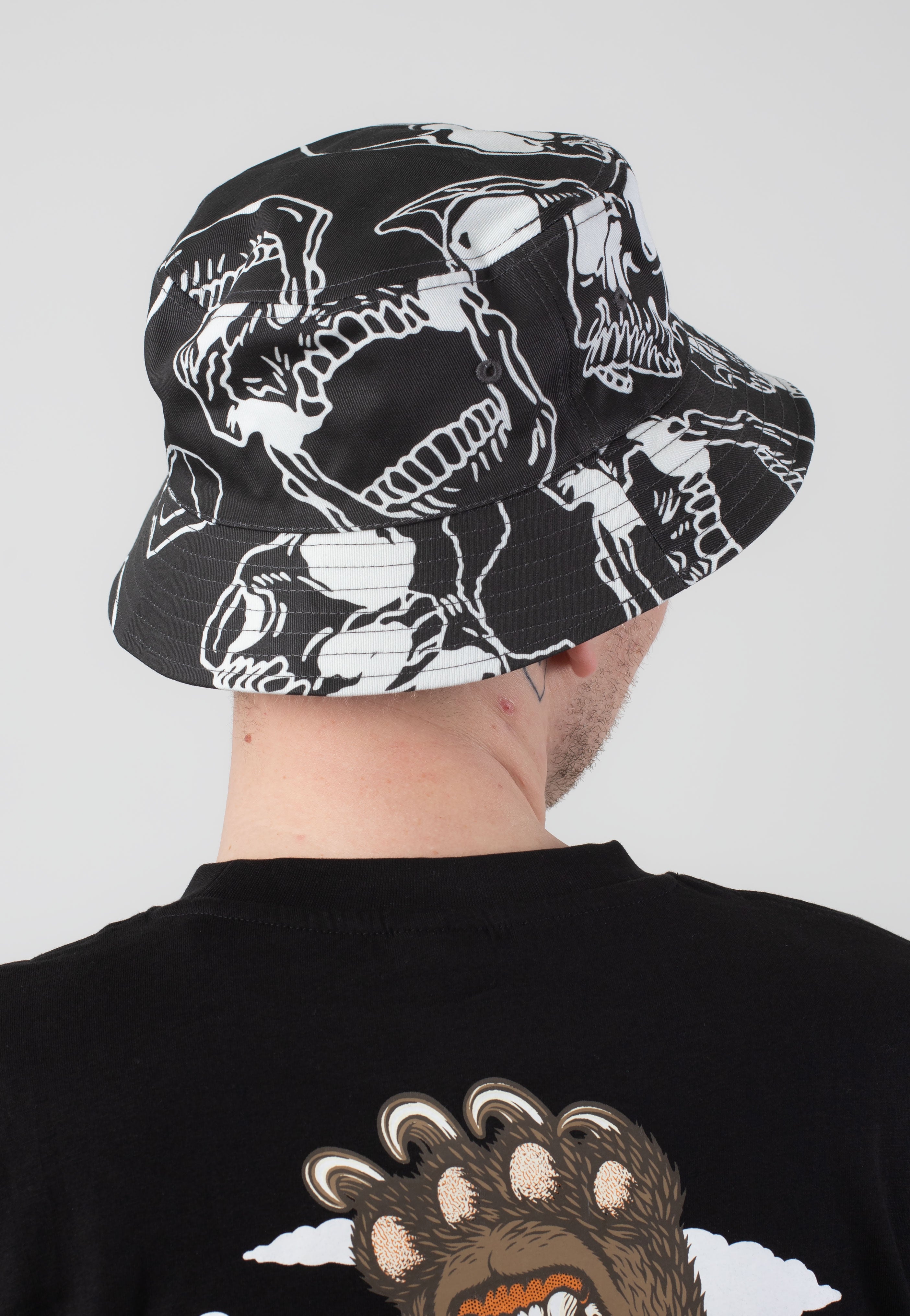 DC - Deep End Black Skully - Bucket Hat | Neutral-Image