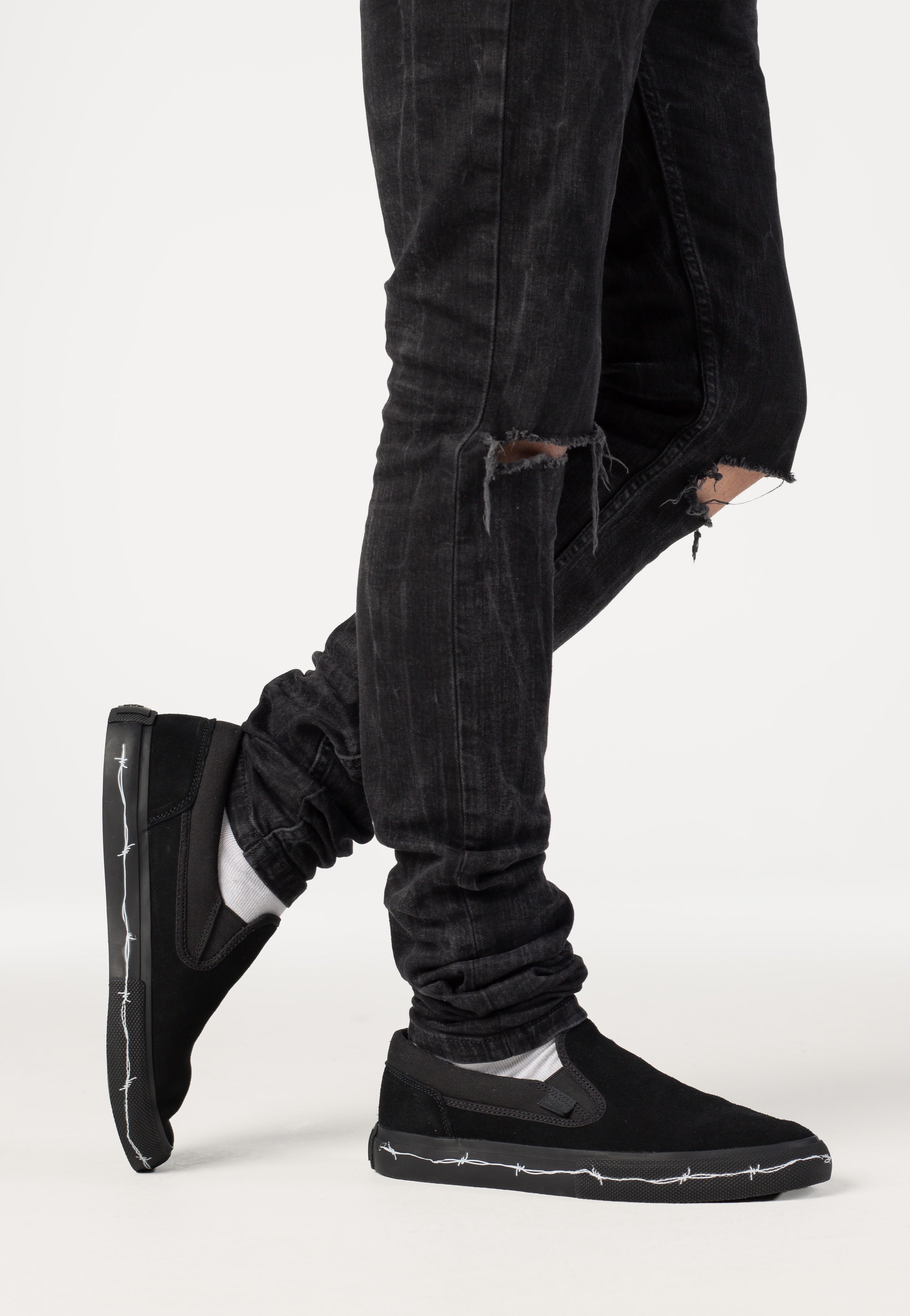 DC Manual Slip-On Black Print - Shoes | Impericon