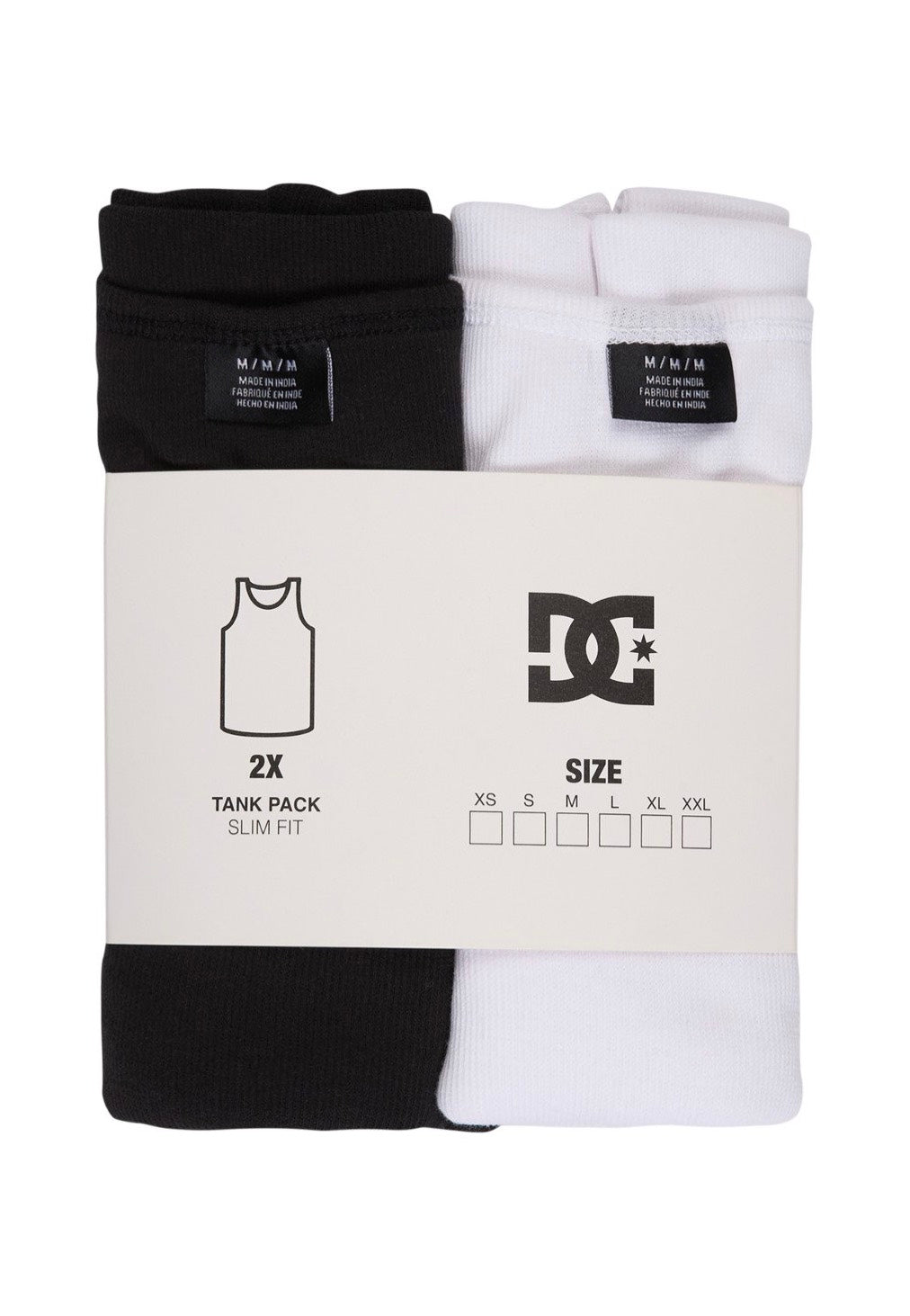 DC - Pleaser Pack Of 2 Black/White - Tank | Men-Image