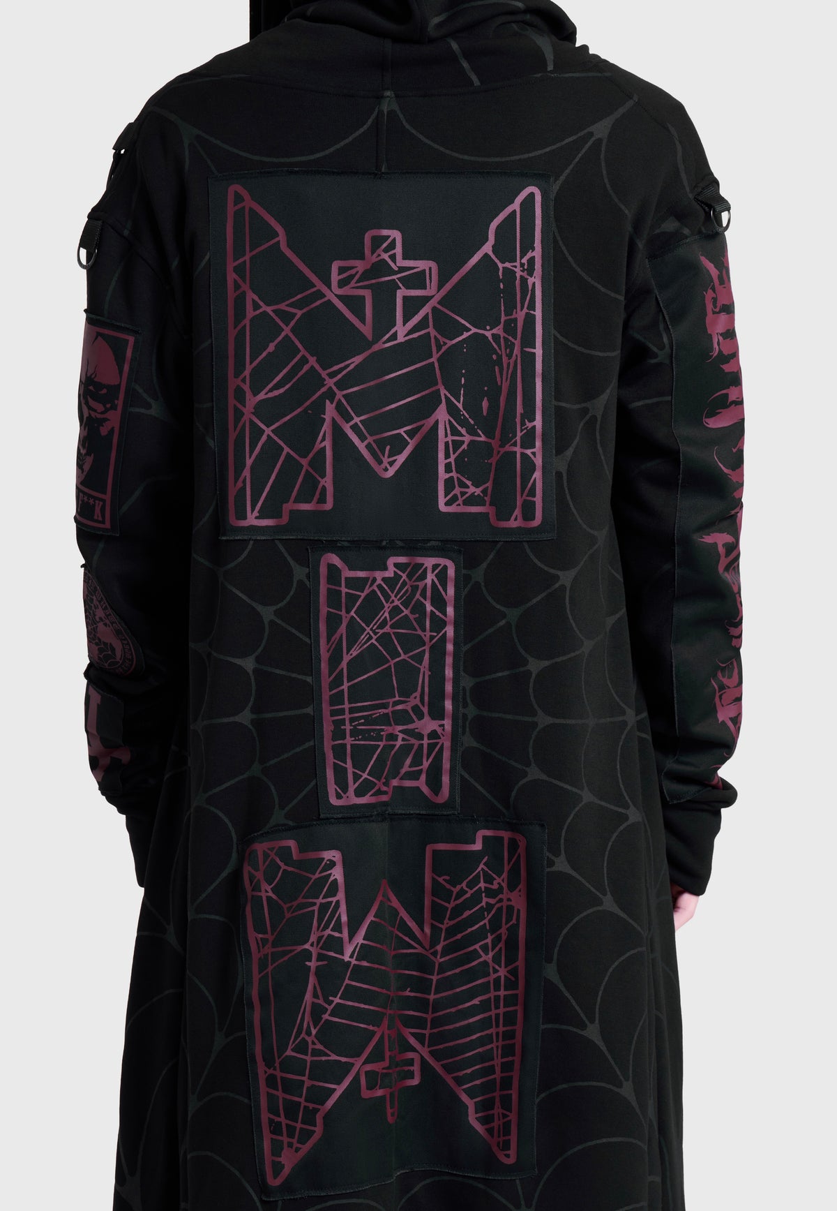 Killstar x Motionless in White Dead As F**K Assassins Long Cardi Black Cardigan | Men-Image