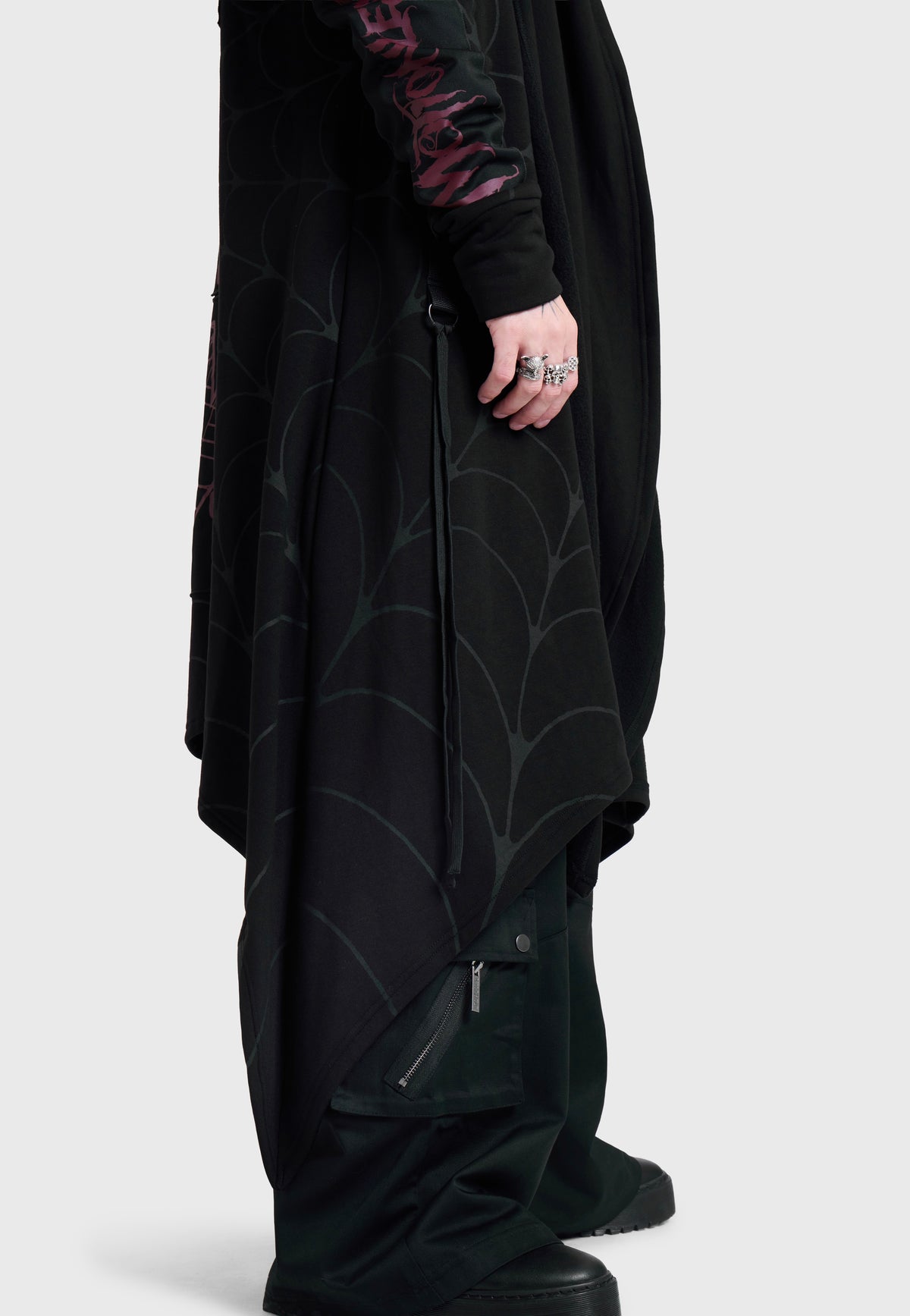 Killstar x Motionless in White Dead As F**K Assassins Long Cardi Black Cardigan | Men-Image