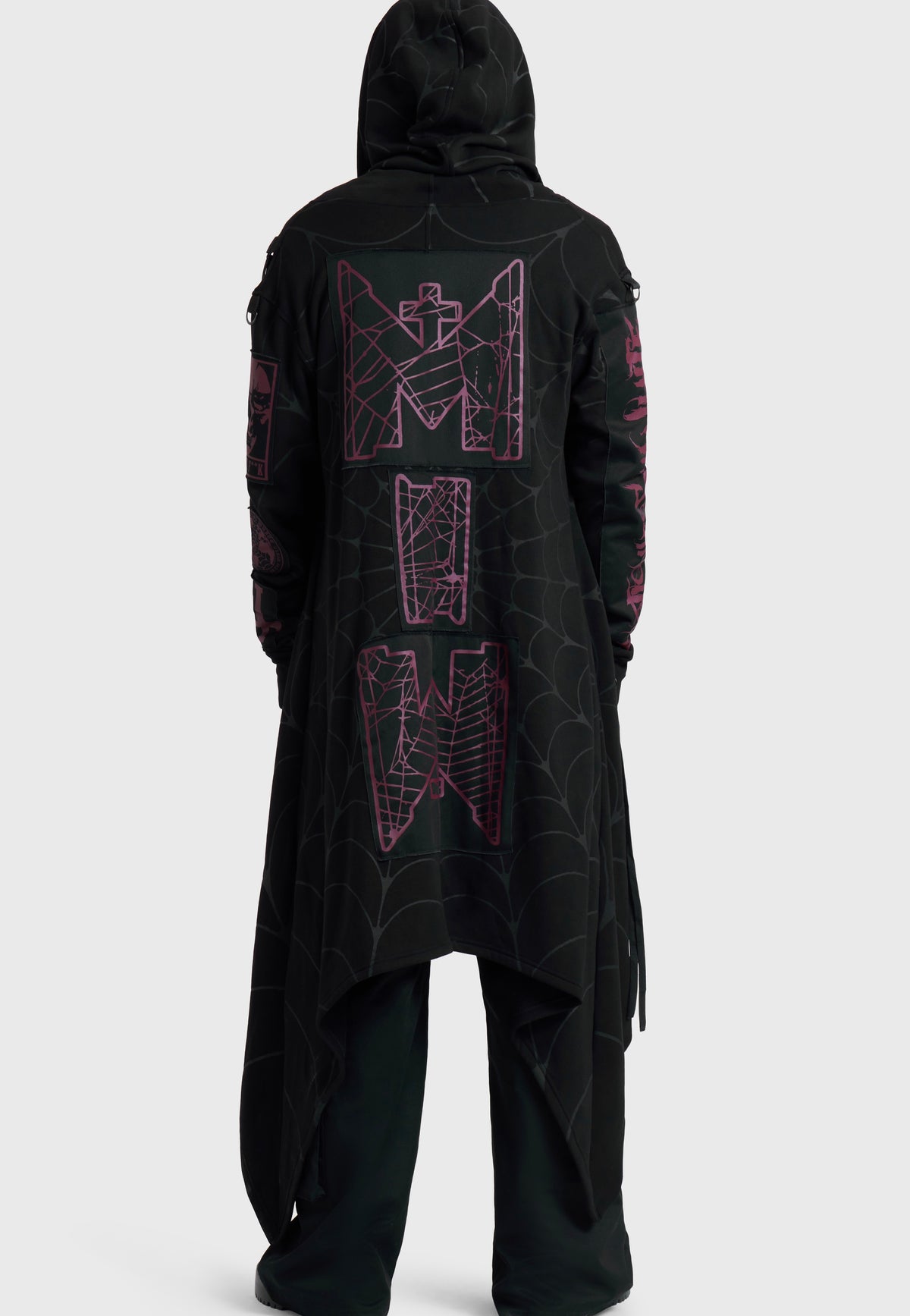 Killstar x Motionless in White Dead As F**K Assassins Long Cardi Black Cardigan | Men-Image