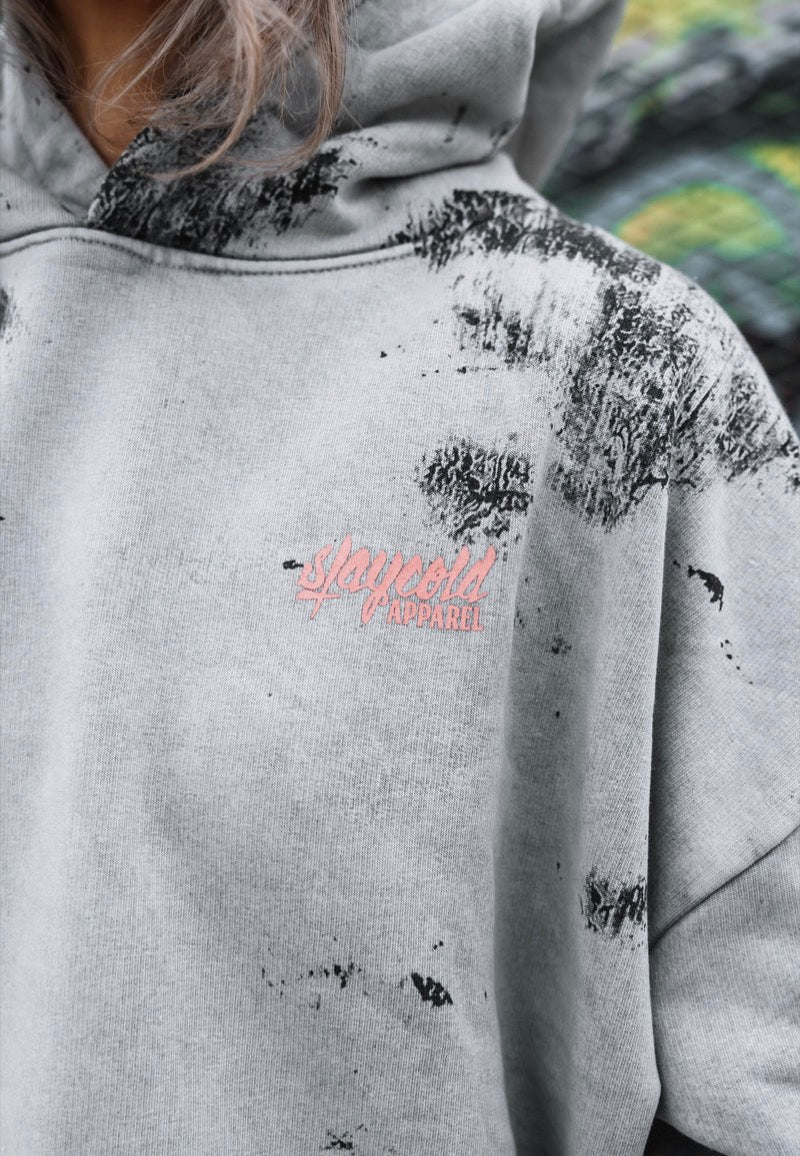 Stay Cold Apparel - Dead Bloom Acid Oversized  - Hoodie | Neutral-Image