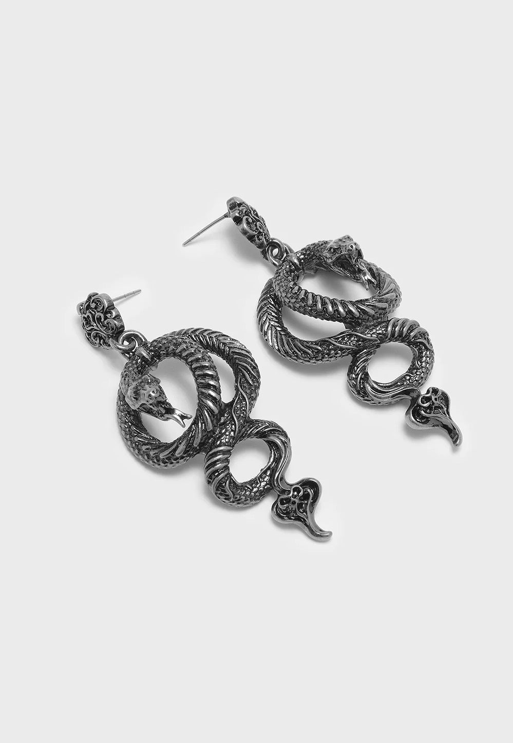 Killstar - Deadly Coil Silver - Earrings | Neutral-Image