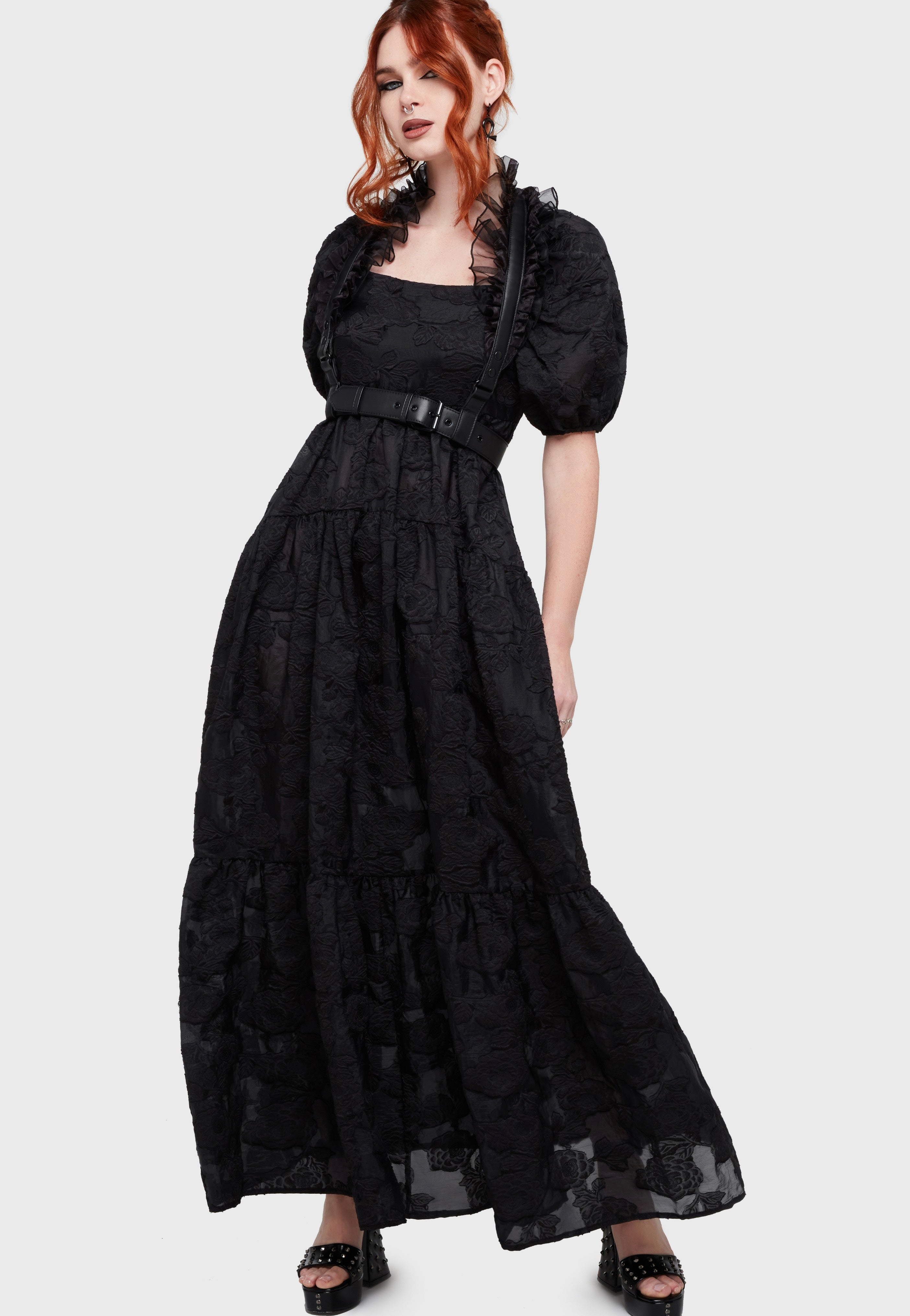 Killstar - Dead Of Night Maxi Black - Dress | Women-Image