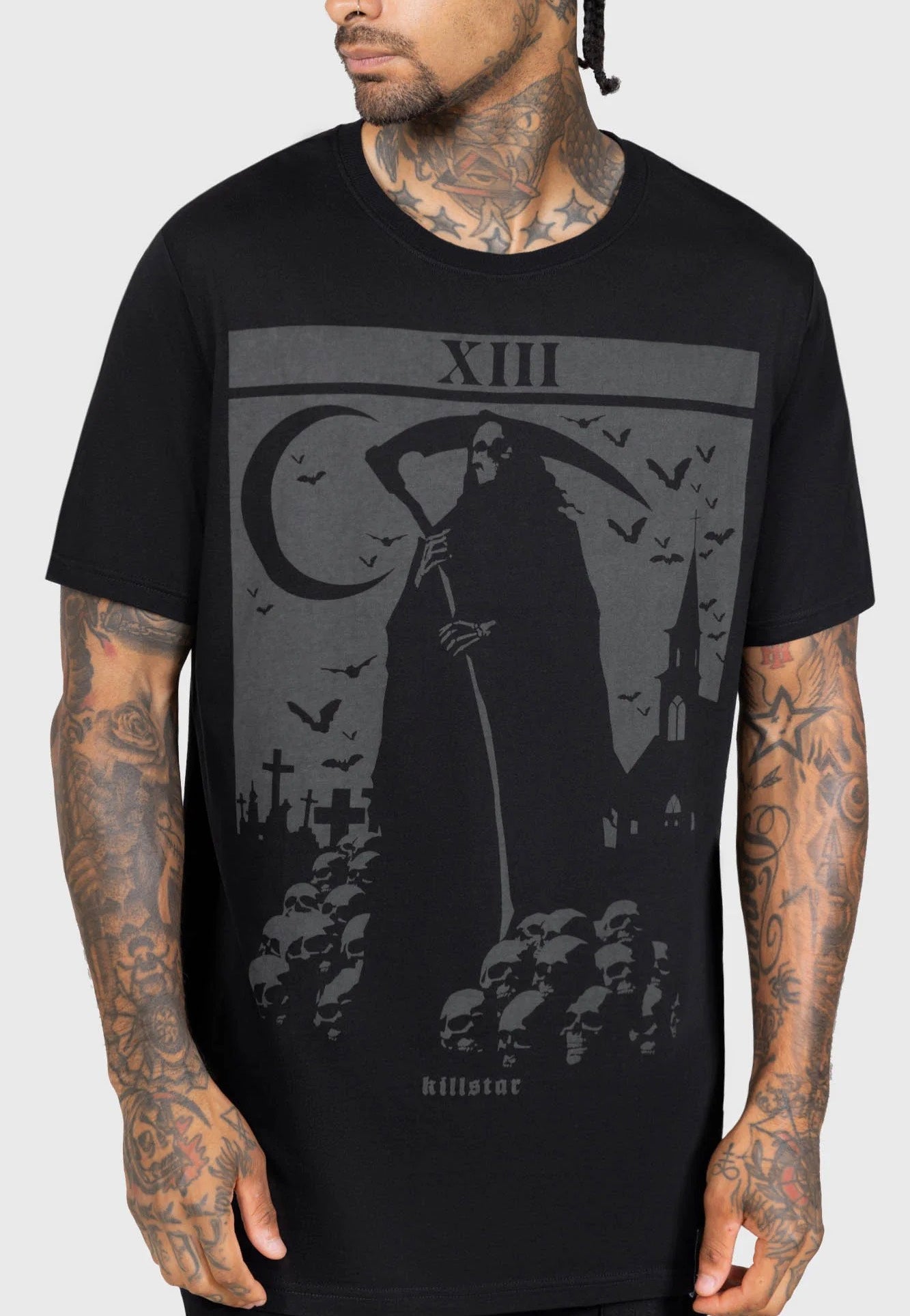 Killstar - Death's Graveyard Black - T-Shirt | Men-Image
