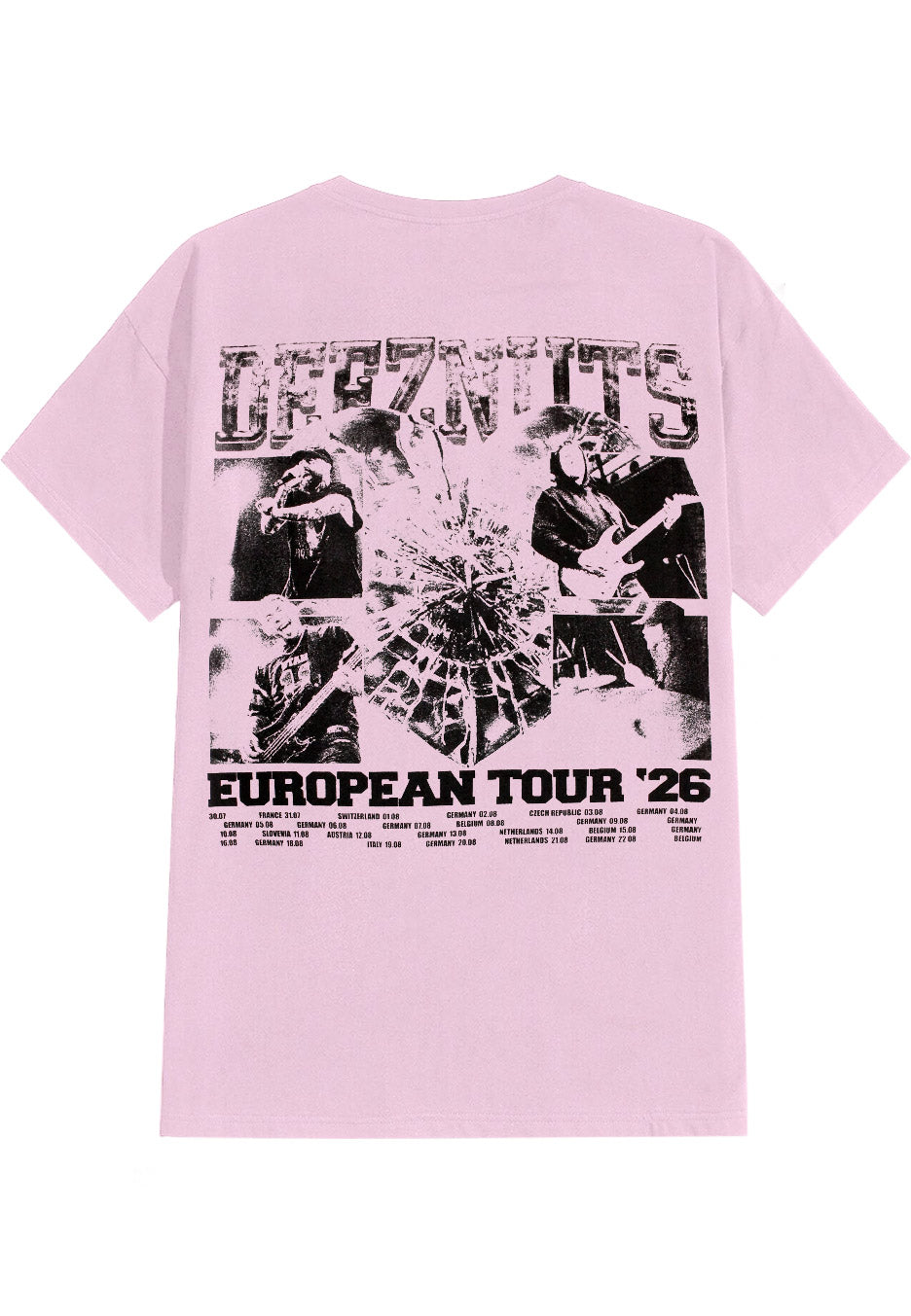 Deez Nuts Summer 2026 Tour Baby Pink T-Shirt | Neutral-Image