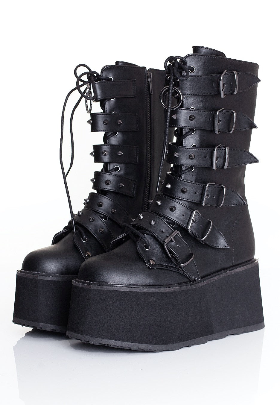 DemoniaCult Damned Black Vegan Leather - Girl Shoes | Impericon
