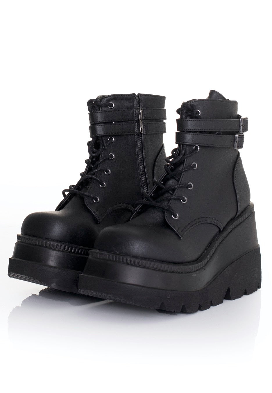 DemoniaCult - Shaker 60 Black Vegan Leather - Girl Shoes | Impericon